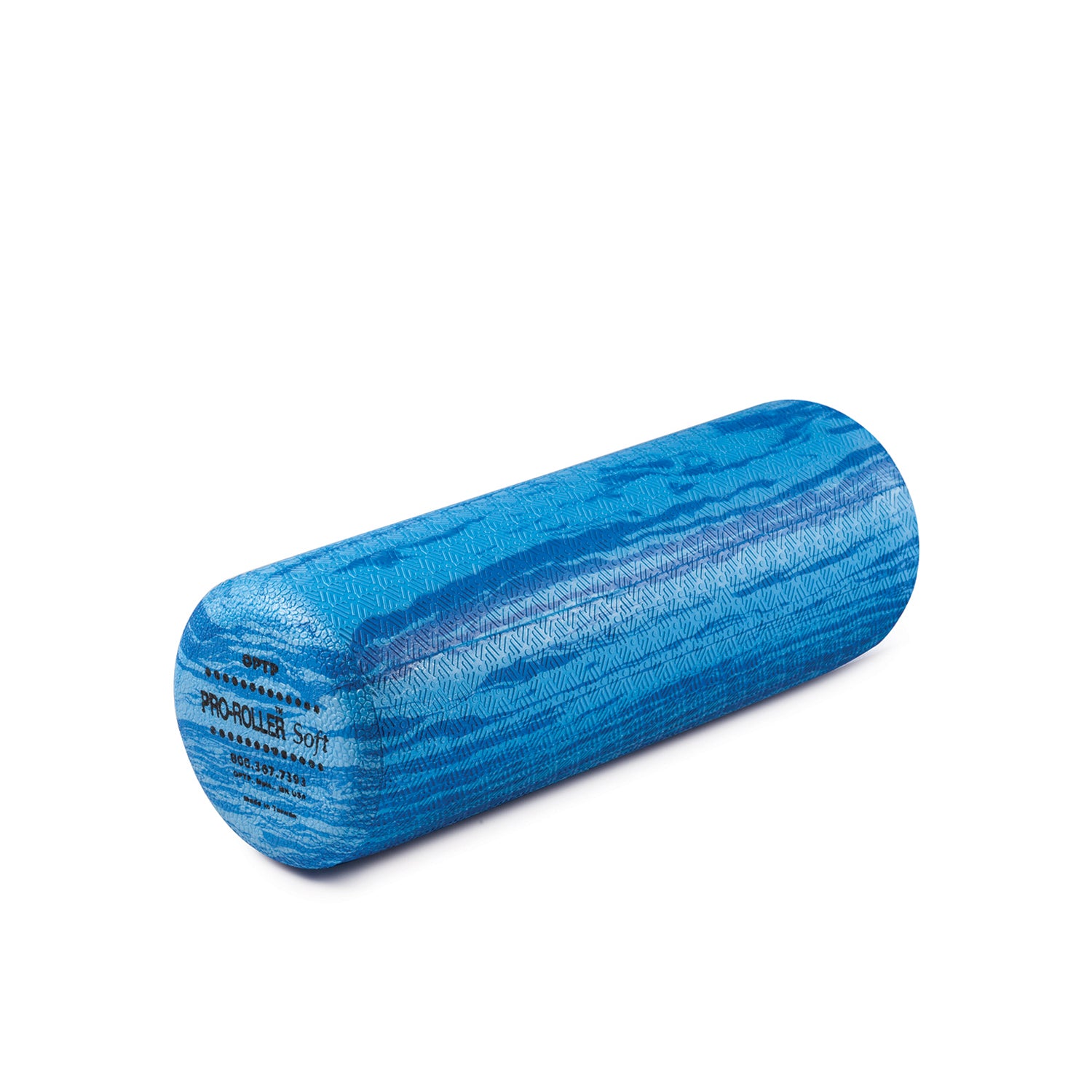 PSFR18B - OPTP - Rodillo de espuma, redondo, 18", mármol azul, suave (los productos no se pueden vender en ninguna tienda o sitio en línea de terceros, como Amazon, Walmart, etc.) (092141), ea