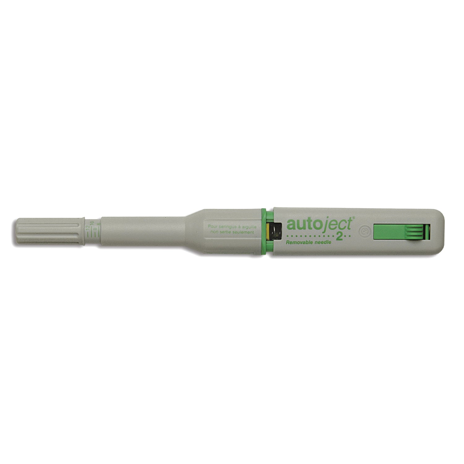 AJ1311 - Owen Mumford - Autoject® 2, se suministra con estuche, ajustadores de profundidad e instrucciones, para usar con aguja no fija, no debe usarse con jeringas de vidrio (solo EE. UU. y Canadá), c/u
