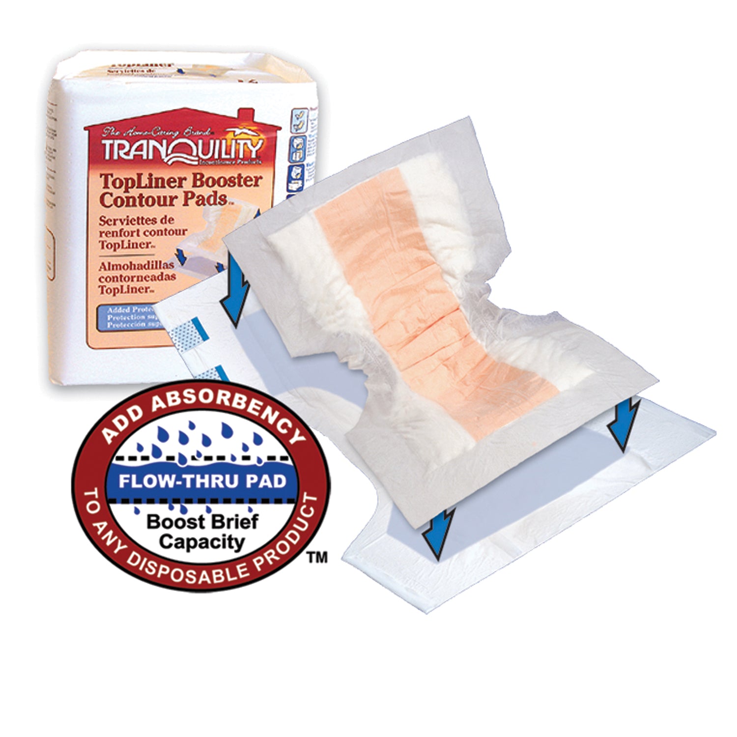 3096 - Principle Business Enterprises - Booster Contour, 21½" x 13½", 13.6 fl oz Capacity, 12/pk, 10 pk/cs (28 cs/plt) (US Only) , cs