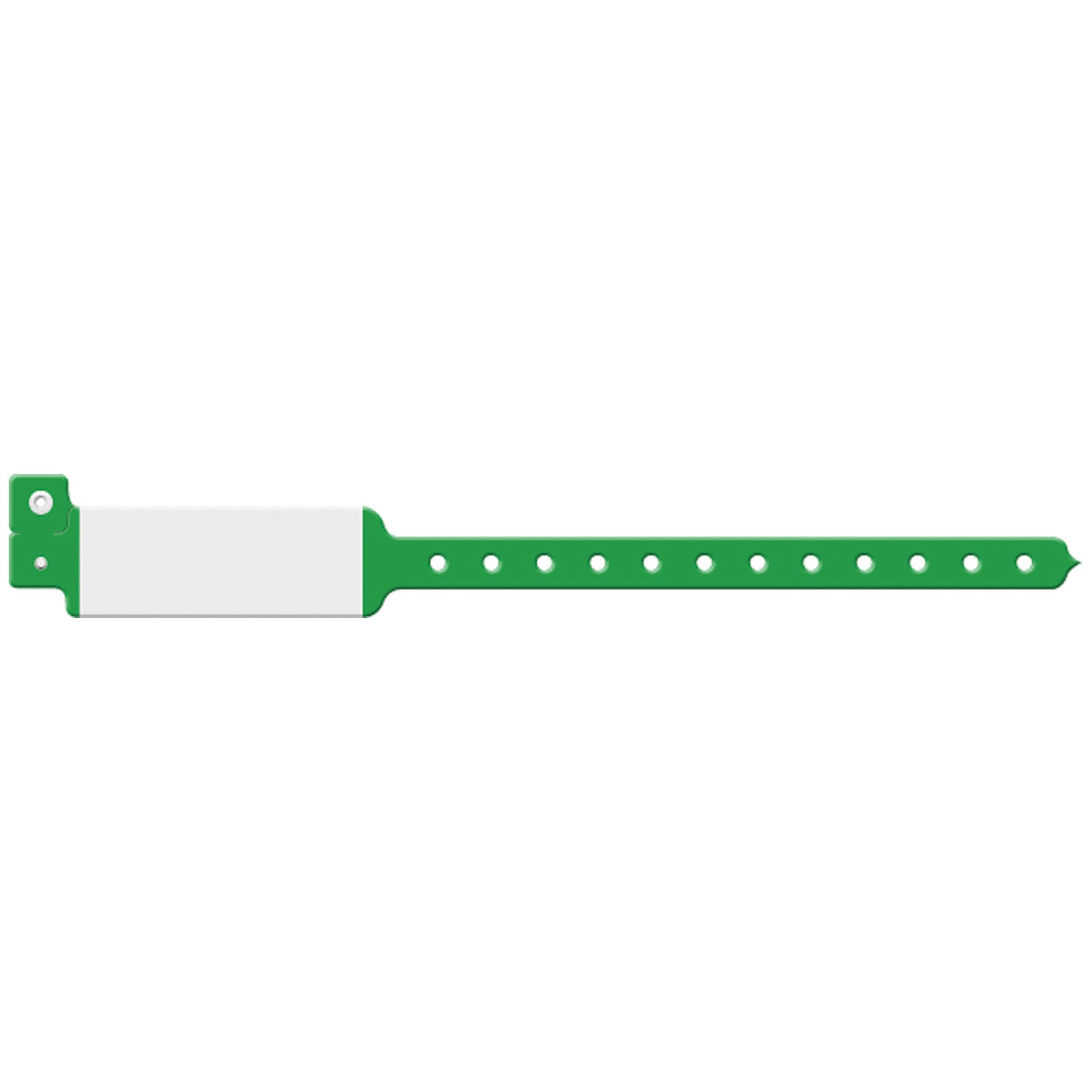 123 - Medical ID Solutions - Wristband, Adult/ Pediatric, Imprinter Vinyl, Green, 500/bx , bx