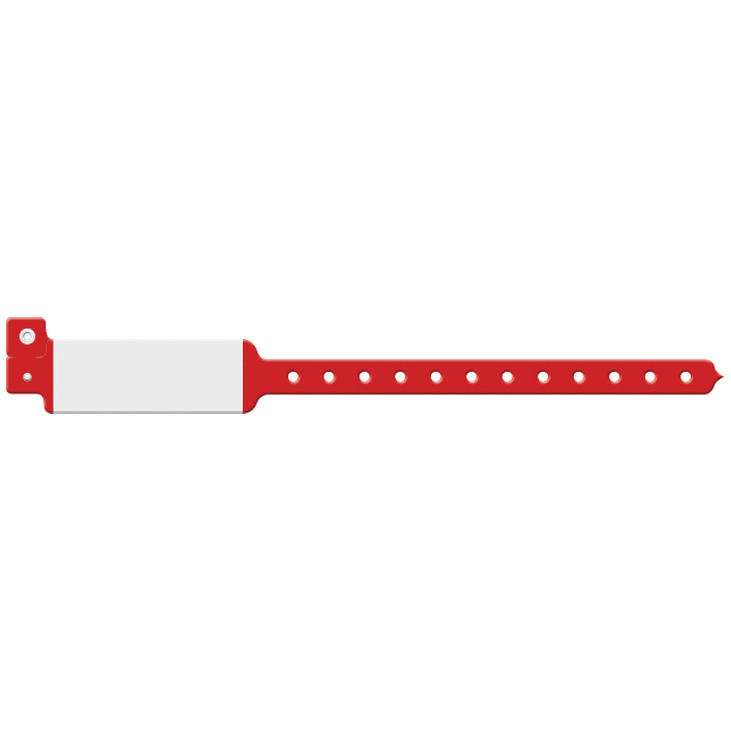124C - Medical ID Solutions - Wristband, Adult/ Pediatric, Imprinter Vinyl, Custom Printed, Red, 500/bx , bx