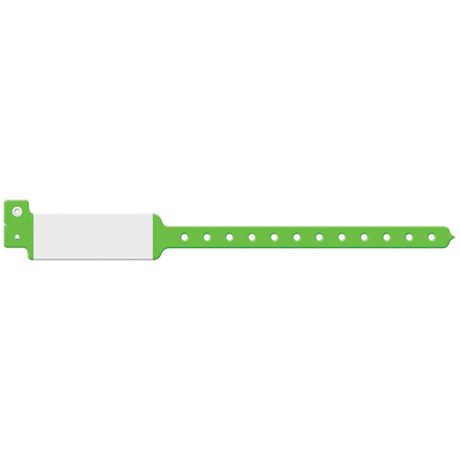 130C - Medical ID Solutions - Wristband, Adult/ Pediatric, Imprinter Vinyl, Custom Printed, Neon Lime Green, 500/bx , bx