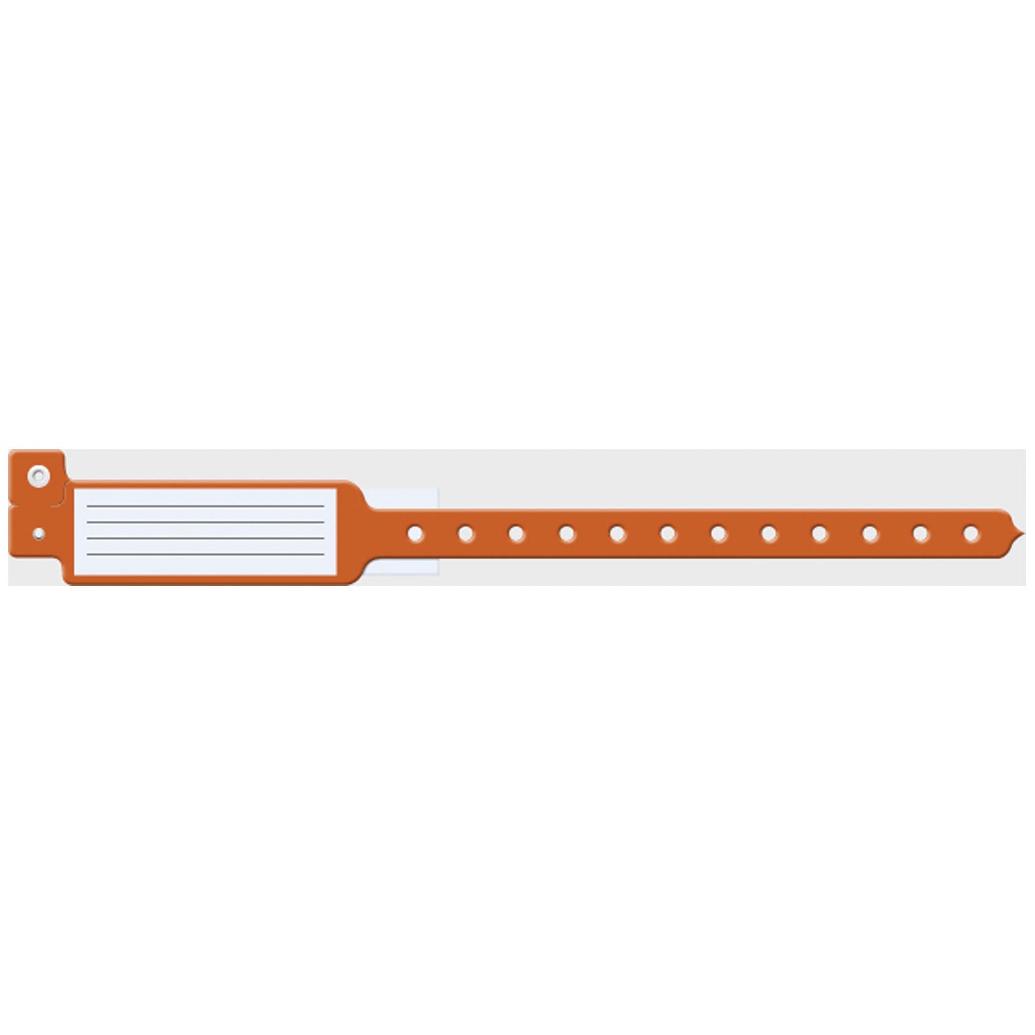 145 - Medical ID Solutions - Wristband, Adult/ Pediatric, 10", Insert Vinyl, Orange, 250/bx , bx