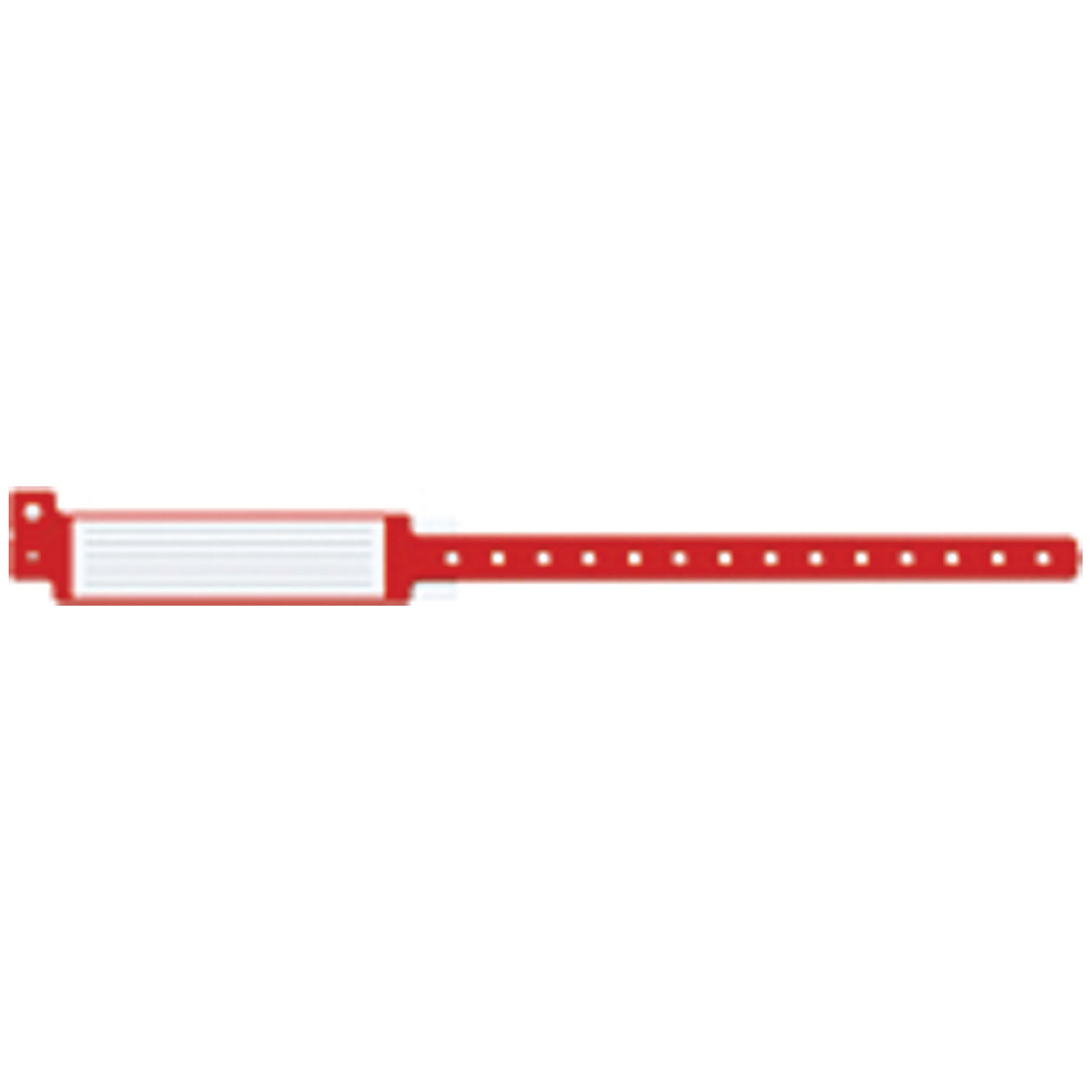 244C - Medical ID Solutions - Wristband, Adult, 12", Insert Vinyl, Custom Printed, Red, 250/bx , bx