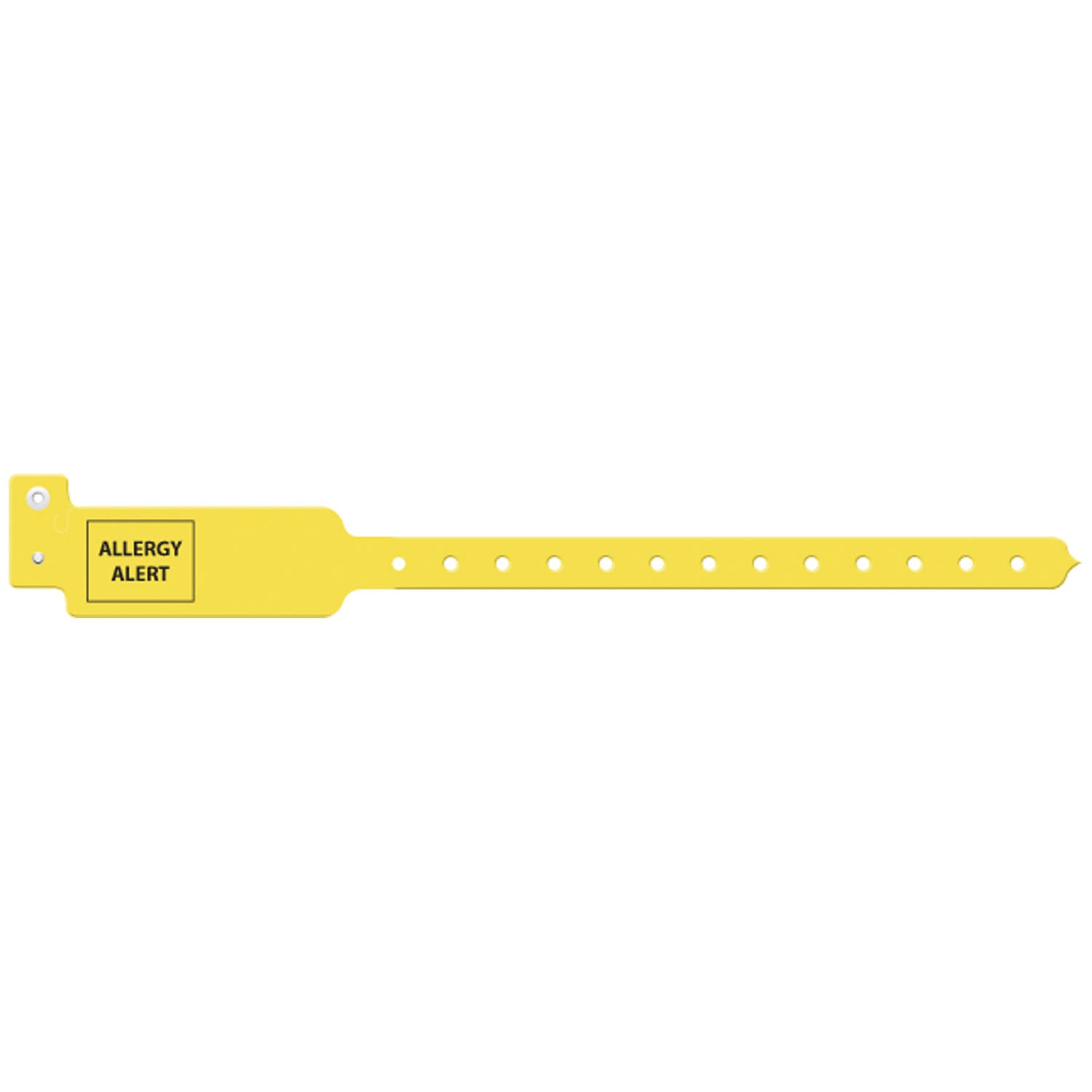3106AA - Soluciones de identificación médica - Pulsera para adultos/niños, 10", trilaminada, alerta de alergia, amarilla, 250/caja