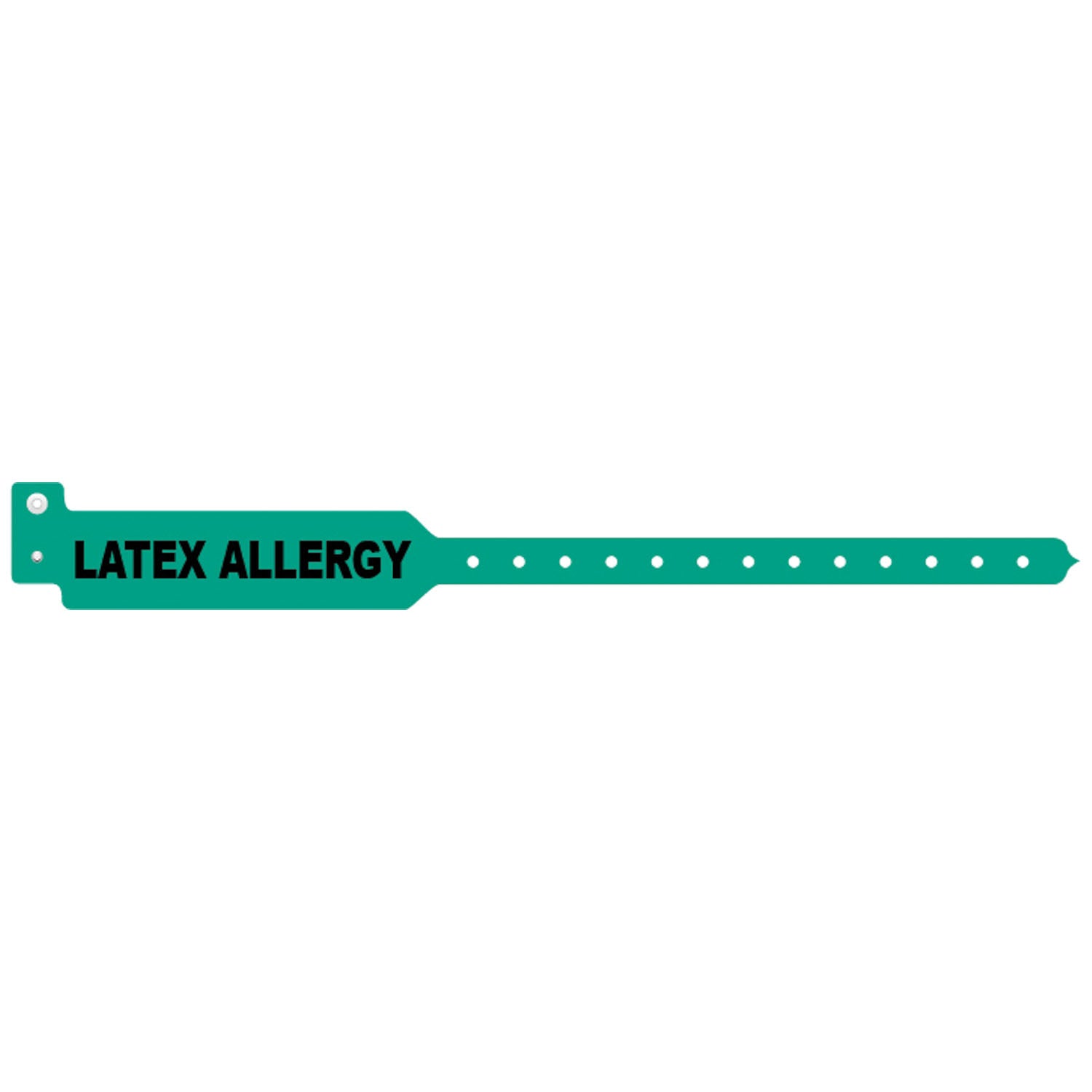 3203LA - Soluciones de identificación médica - Pulsera para adultos, trilaminada, antialérgica al látex, verde, 500 unidades por caja