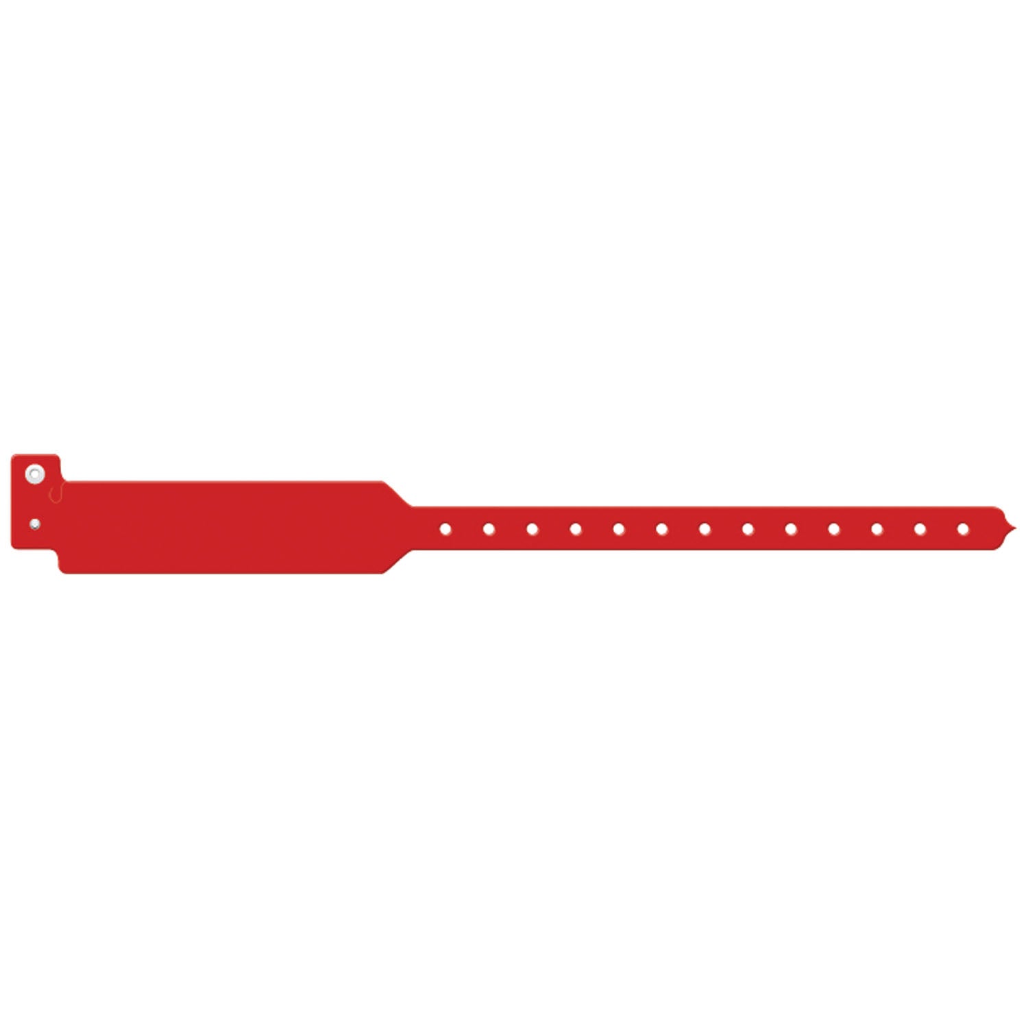 3204C - Medical ID Solutions - Wristband, Adult, Write-On Tri-Laminate, Custom Printed, Red, 500/bx , bx