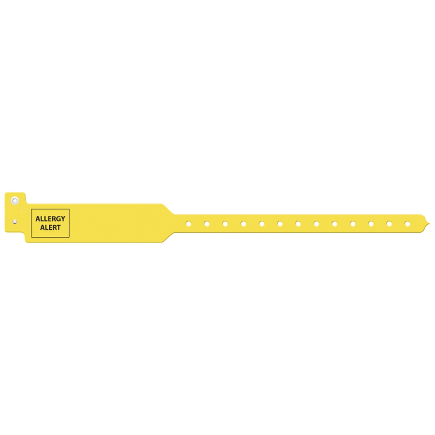 3206-AA - Soluciones de identificación médica - Pulsera para adultos, 12", trilaminada, alerta de alergia, amarilla, 250/caja
