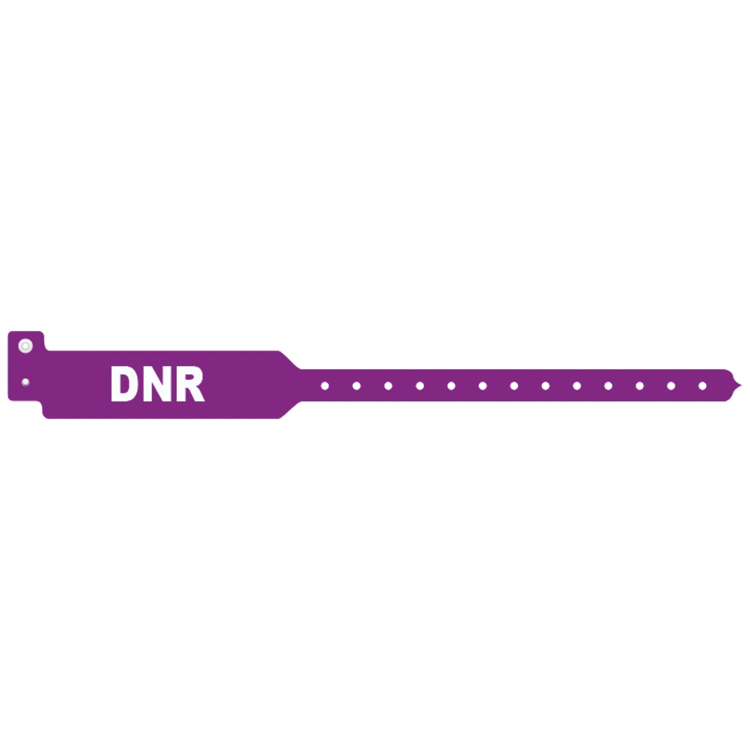 3207DNR - Medical ID Solutions - Wristband, Adult, Tri-Laminate, DNR, Purple, 500/bx , bx