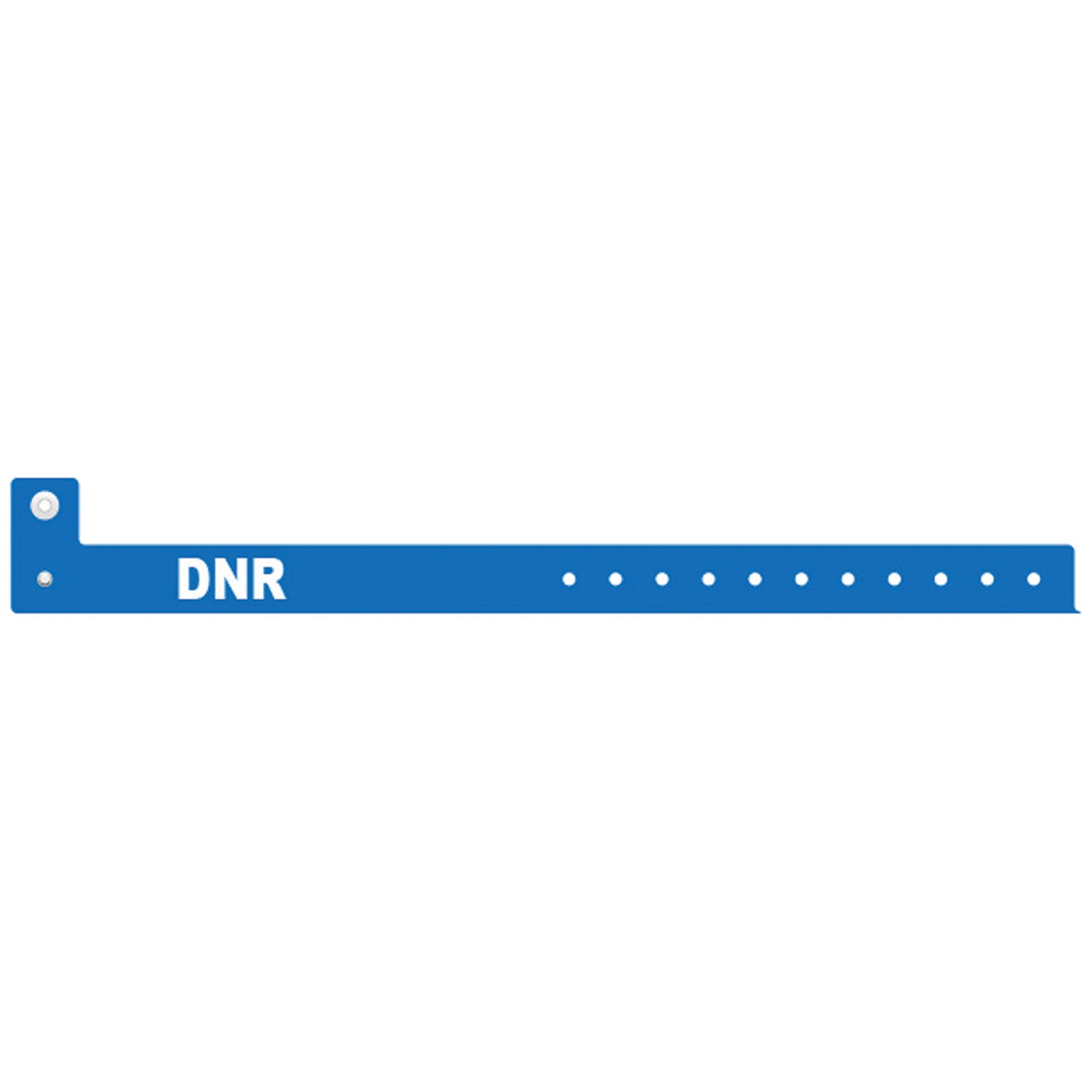 3302DNR - Medical ID Solutions - Wristband, L Shape, Tri-Laminate, DNR, Blue, 500/bx , bx