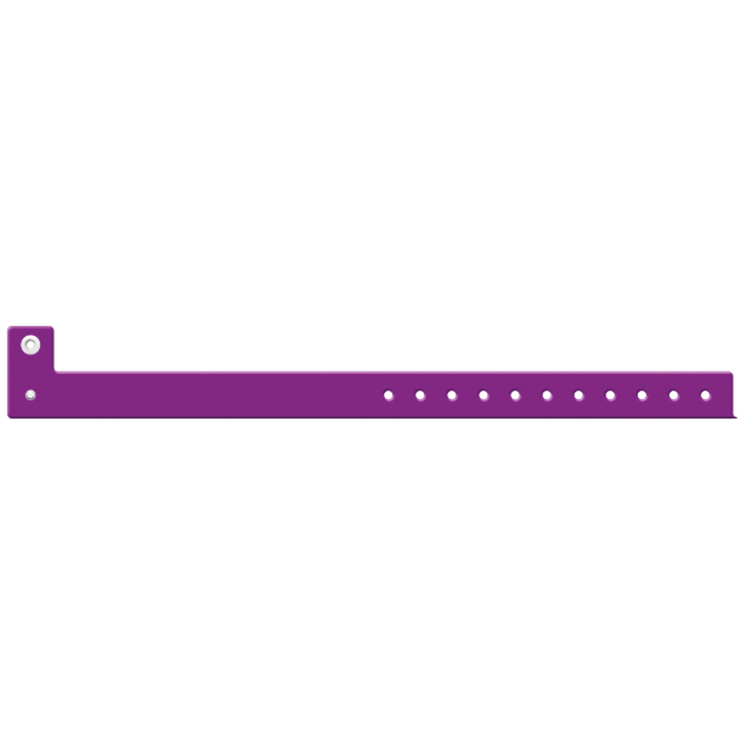 3307 - Medical ID Solutions - Wristband, Adult/ Pediatric, L Shape Tri-Laminate, Purple, 500/bx , bx