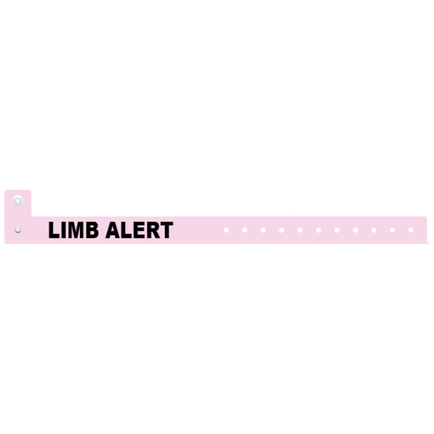 3309LA - Soluciones de identificación médica - Pulsera en forma de L, trilaminada, alerta de extremidades, rosa, 500/caja