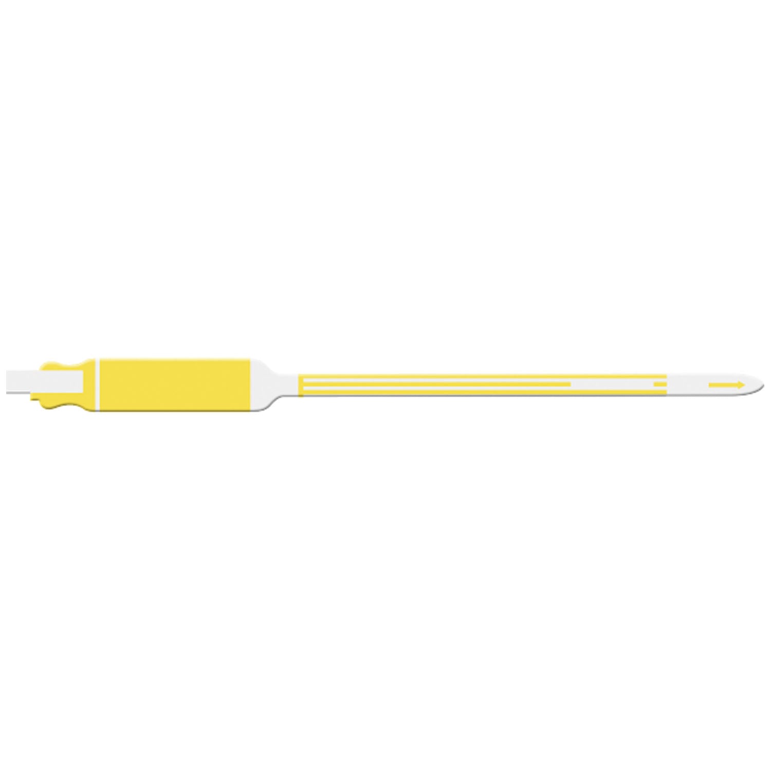 7106 - Soluciones de identificación médica - Pulsera para adultos/niños, autoadhesiva, para escribir, amarilla, 250 unidades por caja