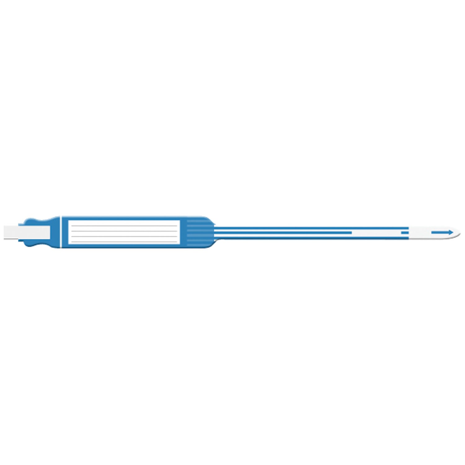7242 - Soluciones de identificación médica - Pulsera para adultos, insertable, autoadhesiva, trilaminada, azul, 250 unidades por caja