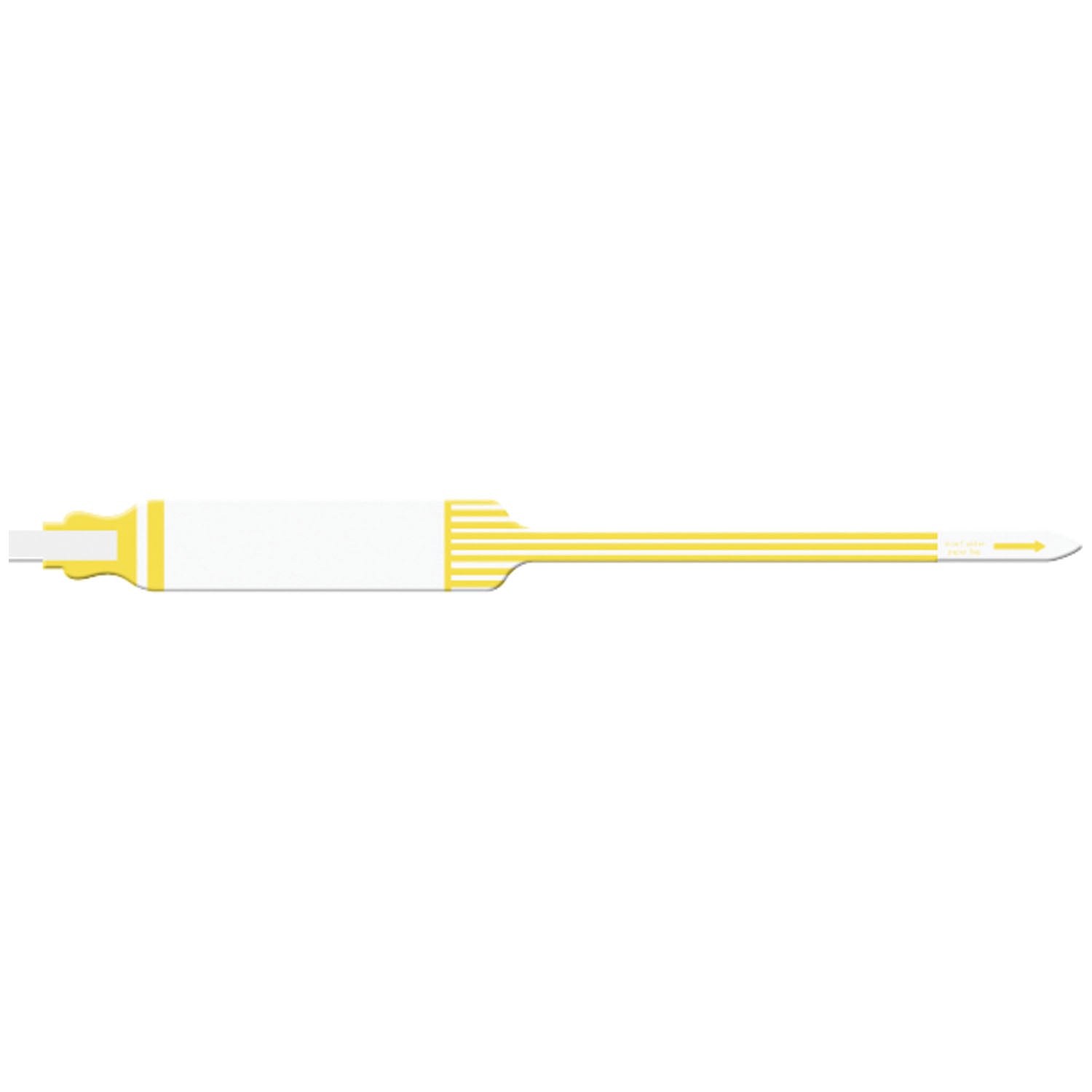 7426 - Medical ID Solutions - Wristband, Adult, Extra Wide, Imprinter Tri-Laminate, Self Adhesion, Yellow, 250/bx , bx