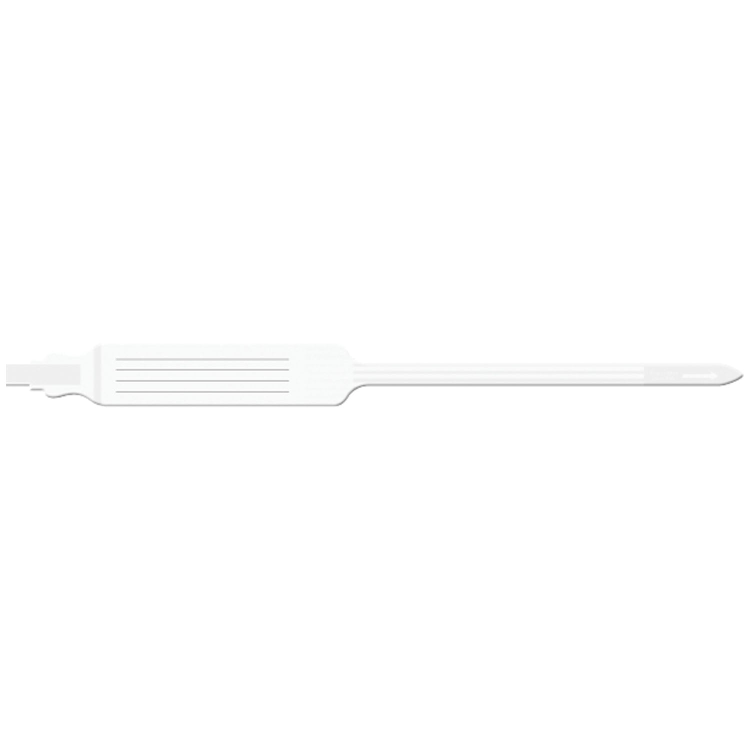 7441 - Soluciones de identificación médica - Pulsera para adultos, insertable, autoadhesiva, trilaminada, extra ancha, blanca, 250 unidades por caja