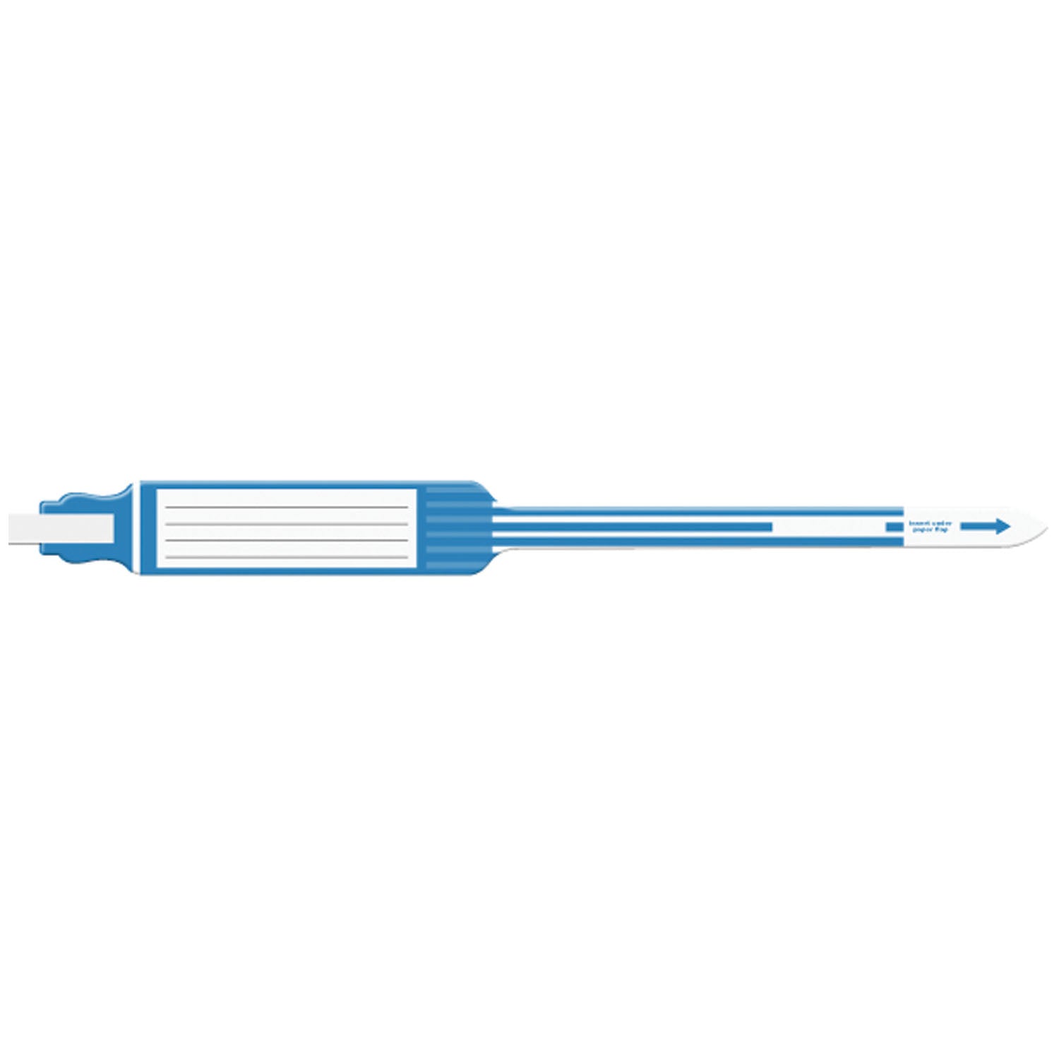 7542 - Soluciones de identificación médica - Pulsera para adultos, insertable, autoadhesiva, trilaminada, extra ancha, azul, 250 unidades por caja