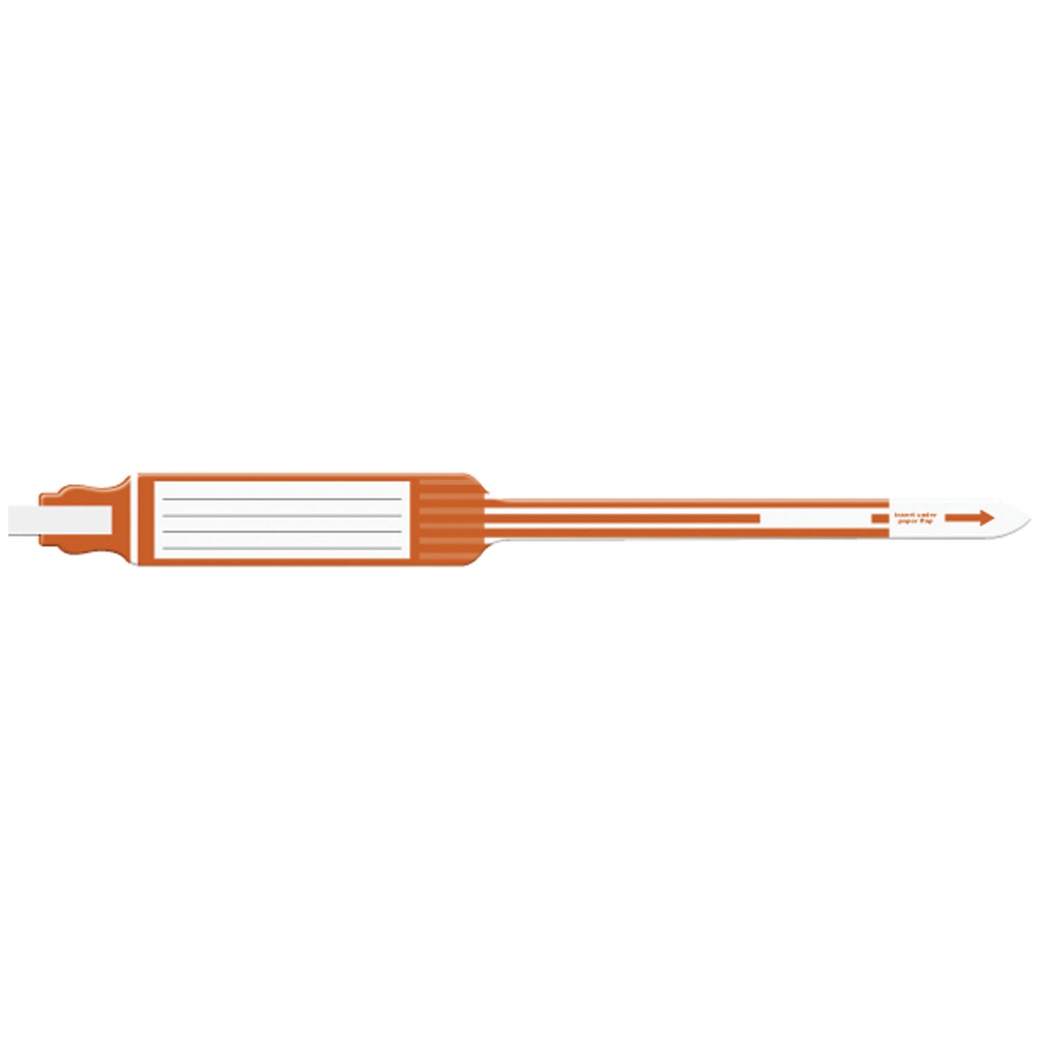 7545 - Soluciones de identificación médica - Pulsera para adultos, insertable, autoadhesiva, trilaminada, extra ancha, naranja, 250 unidades por caja