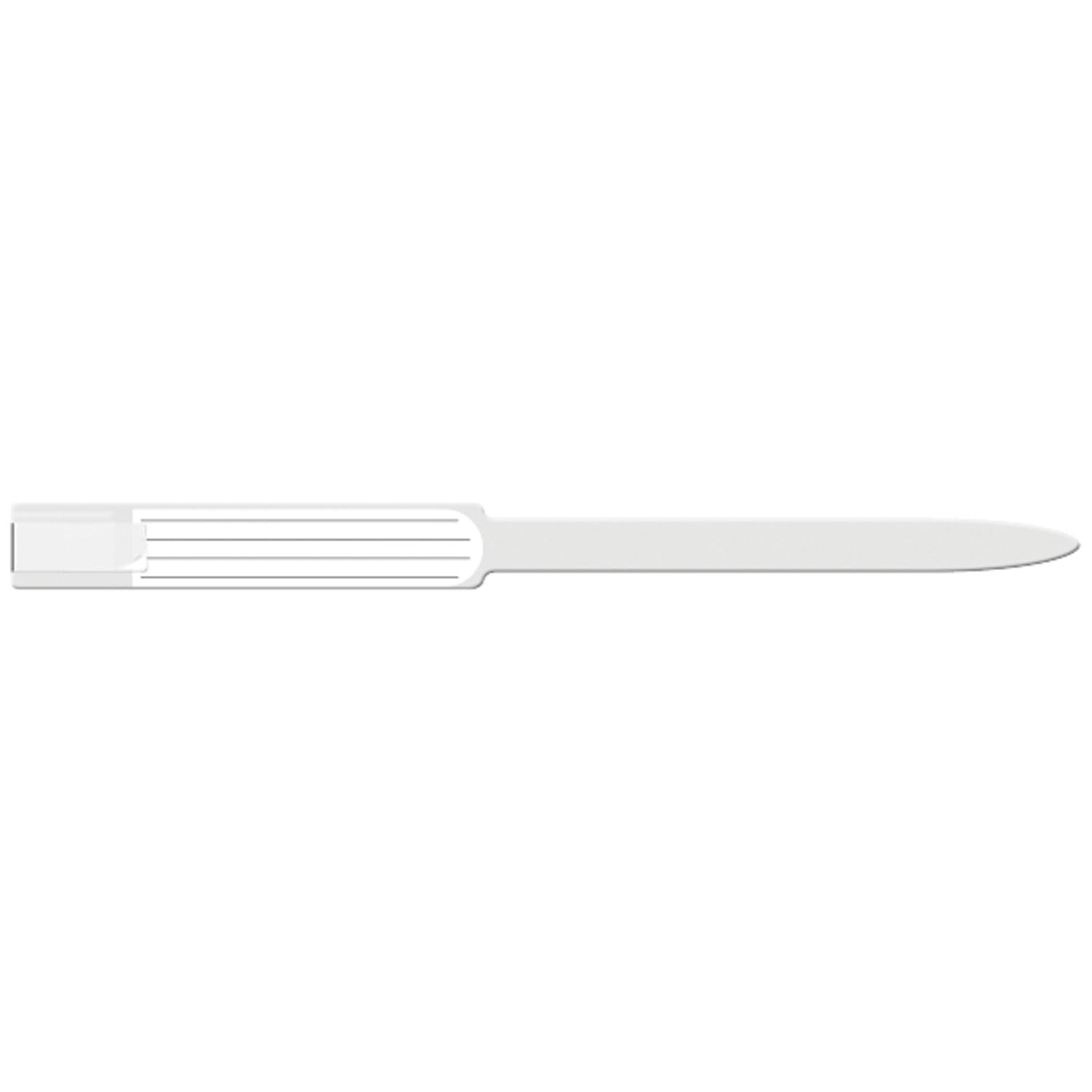 8240 - Soluciones de identificación médica - Pulsera para adultos, insertable, autoadhesiva, de vinilo suave, transparente, 250 unidades por caja