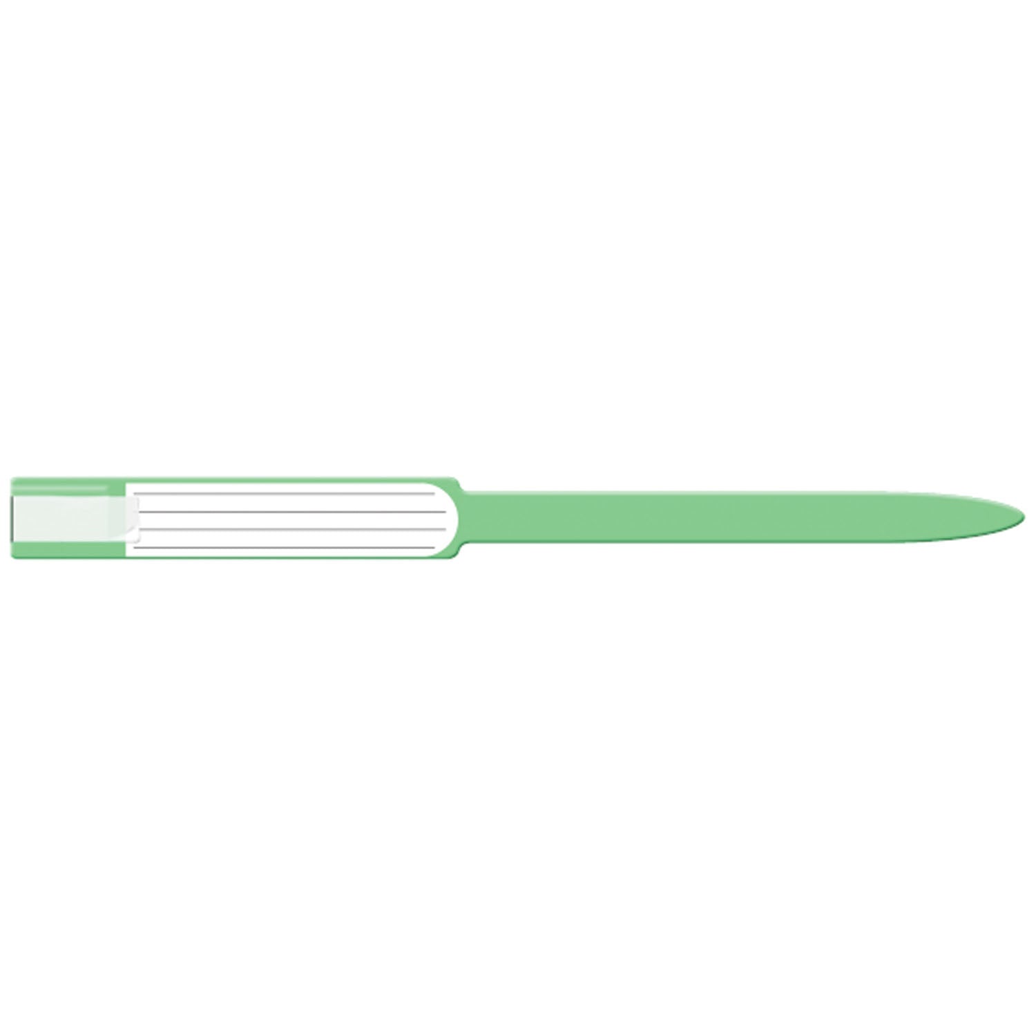 8243 - Soluciones de identificación médica - Pulsera para adultos, insertable, autoadhesiva, de vinilo suave, verde, 250 unidades por caja