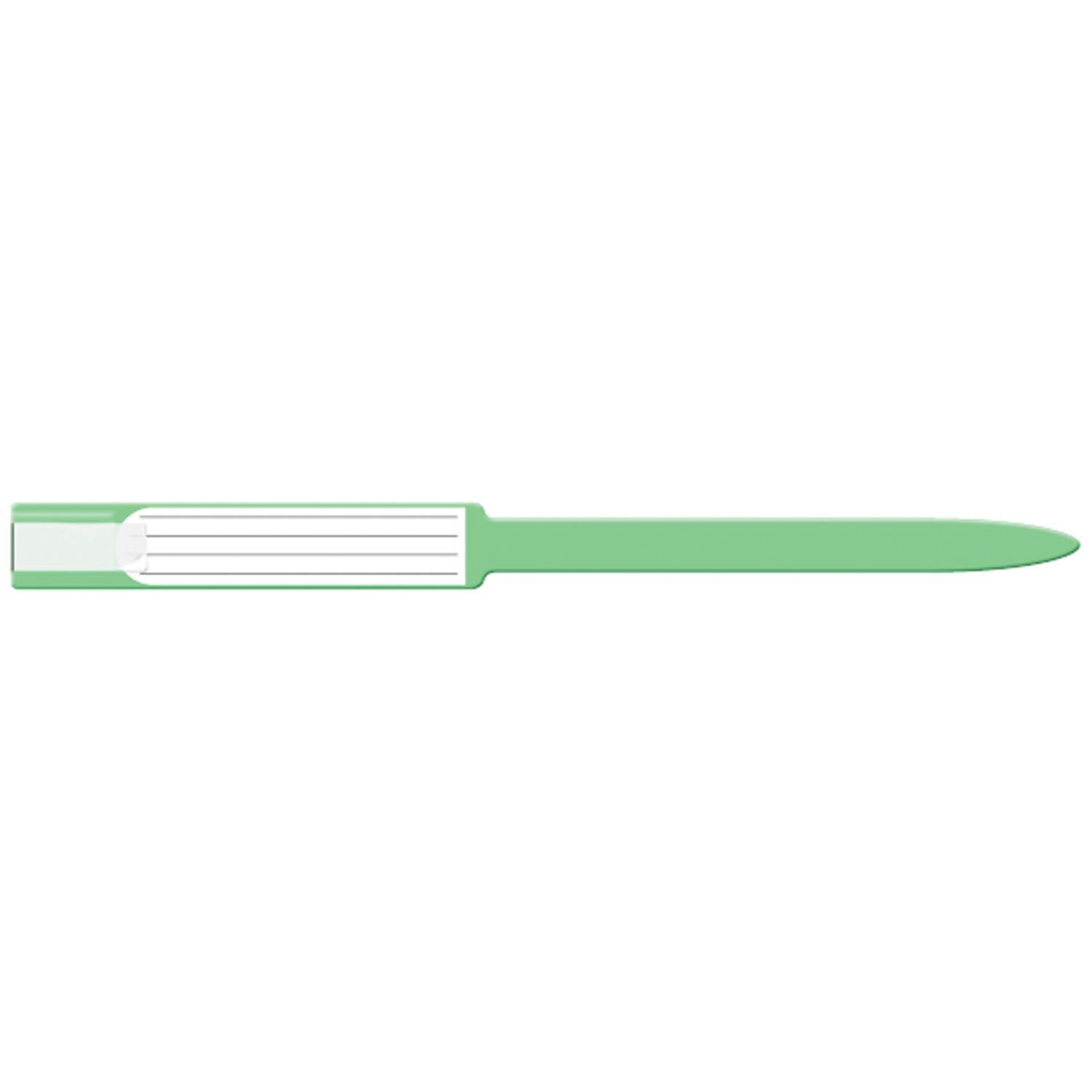 8643C - Medical ID Solutions - Wristband, Adult, Insert, Self Adhesion, Sealing, Soft Vinyl, Custom Printed, Green, 250/bx , bx