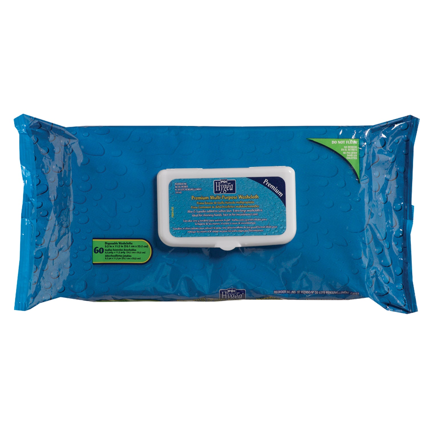 J14143 - PDI - Professional Disposables, Intl. - Toallitas multiusos premium, Solo® Softpak, paquete de 60, paquete de 6/caja (63 cajas/plt) (solo EE. UU.) (Los productos no se pueden vender en Amazon.com ni en ningún otro sitio de terceros), caja