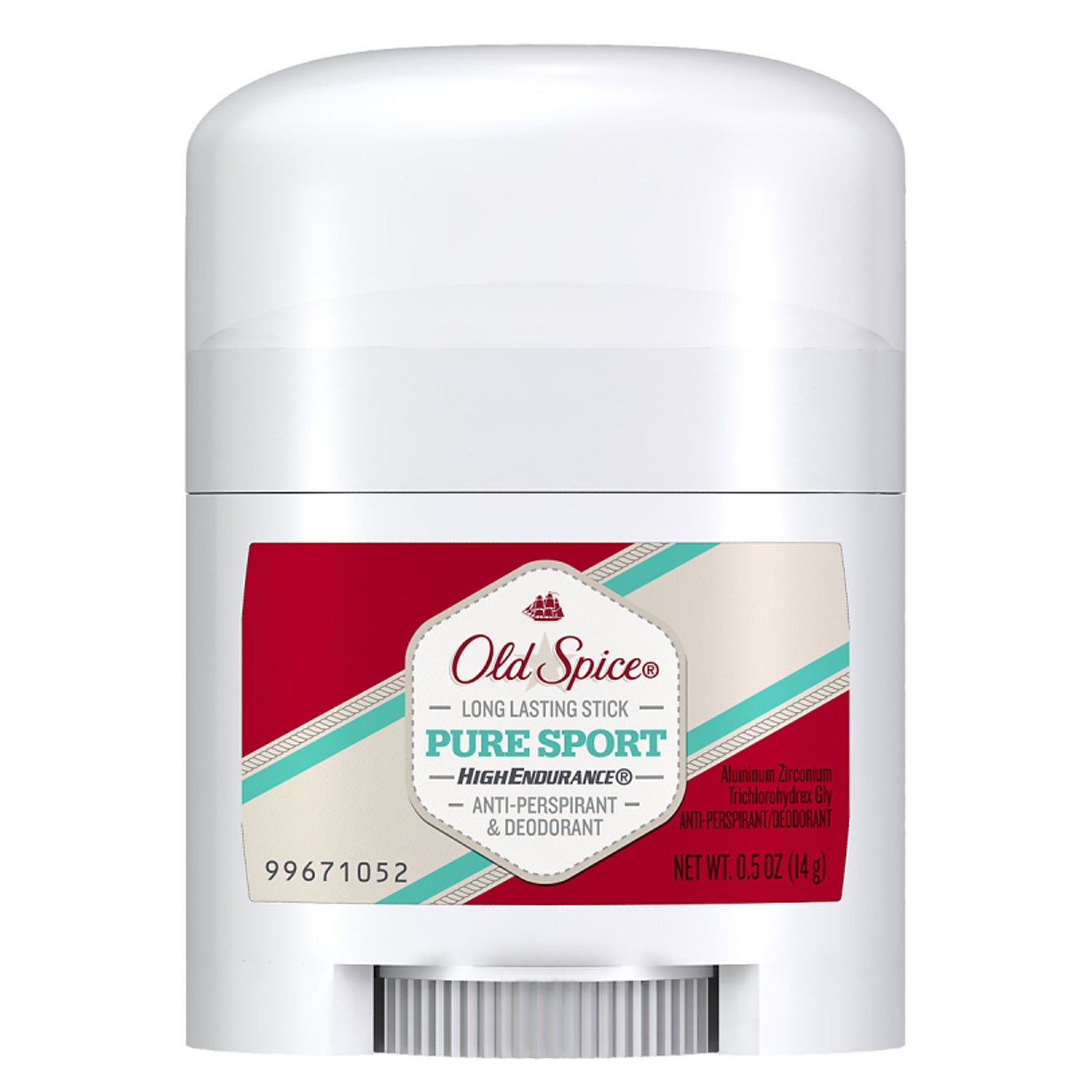 1204400162 - Procter & Gamble Distributing LLC - Old Spice High Endurance Deodorant, AP/DO Pure Sport, Trial Size, 0.5 oz, 24/cs , cs