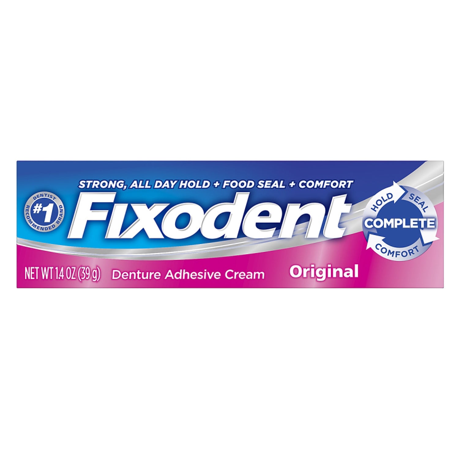 7666030038 - 寶潔經銷有限公司 - Fixodent 義齒黏著劑,原味,1.4 盎司,24 盒/箱