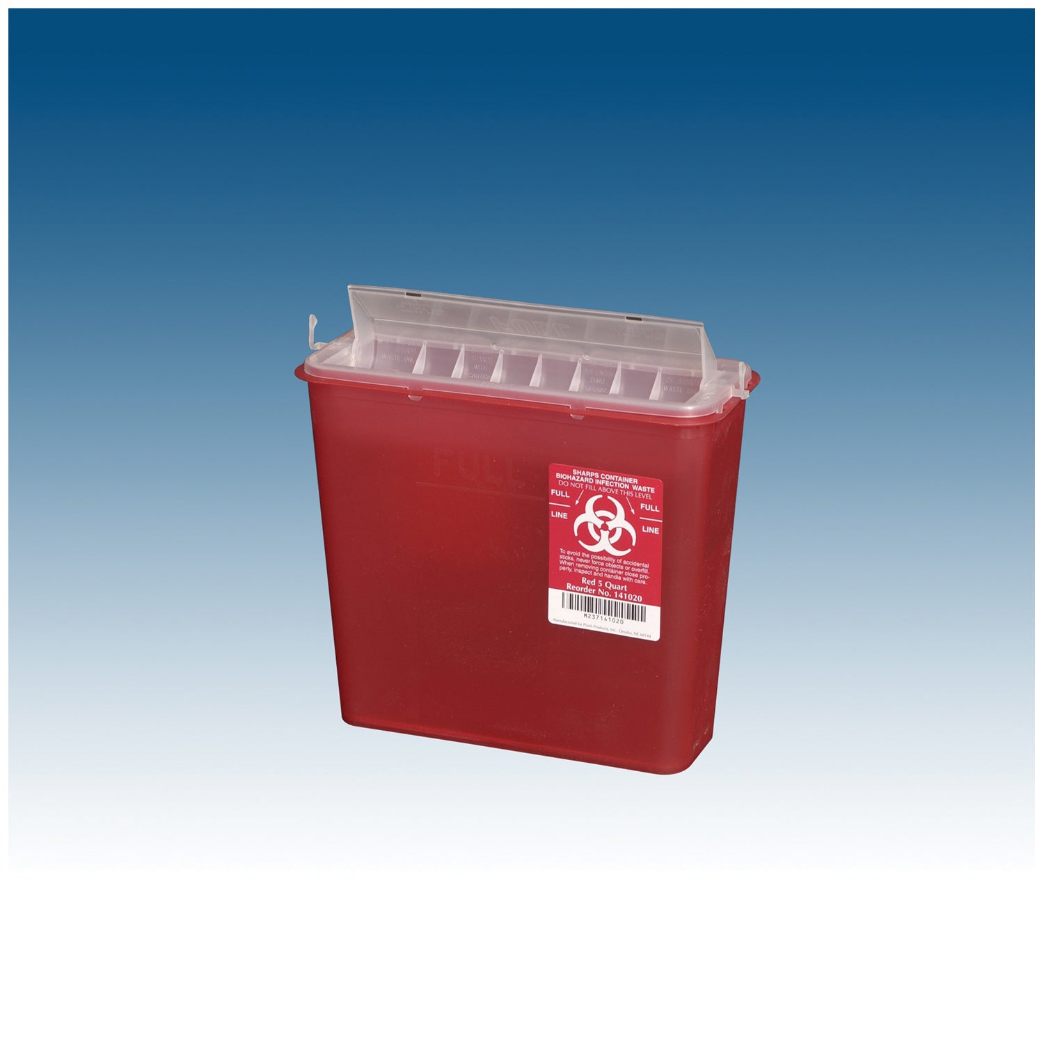 141020 - Plasti-Products, Inc. - Container, 5 Qt, Red, 10/bx, 2 bx/cs (30 cs/plt) (Item is on allocation. Supplie may be limited or there may be longer than normal lead times) , cs