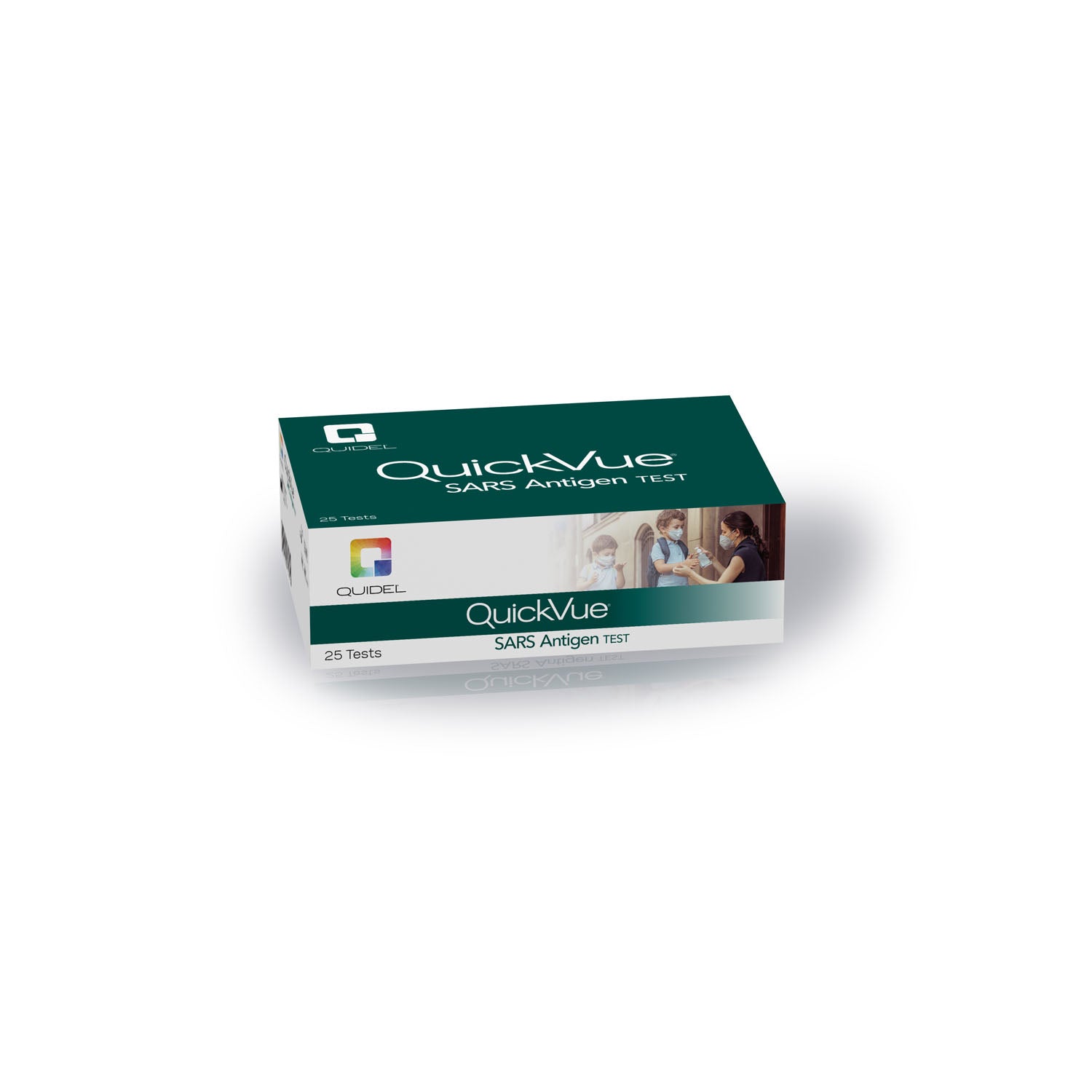 20387 - Quidel Corporation - Tira reactiva de antígeno del SARS QuickVue, 25 pruebas/kit (450 kt/plt) (solo EE. UU. continentales, incluidos Alaska y Hawái) (fecha de caducidad corta; no retornable), kt