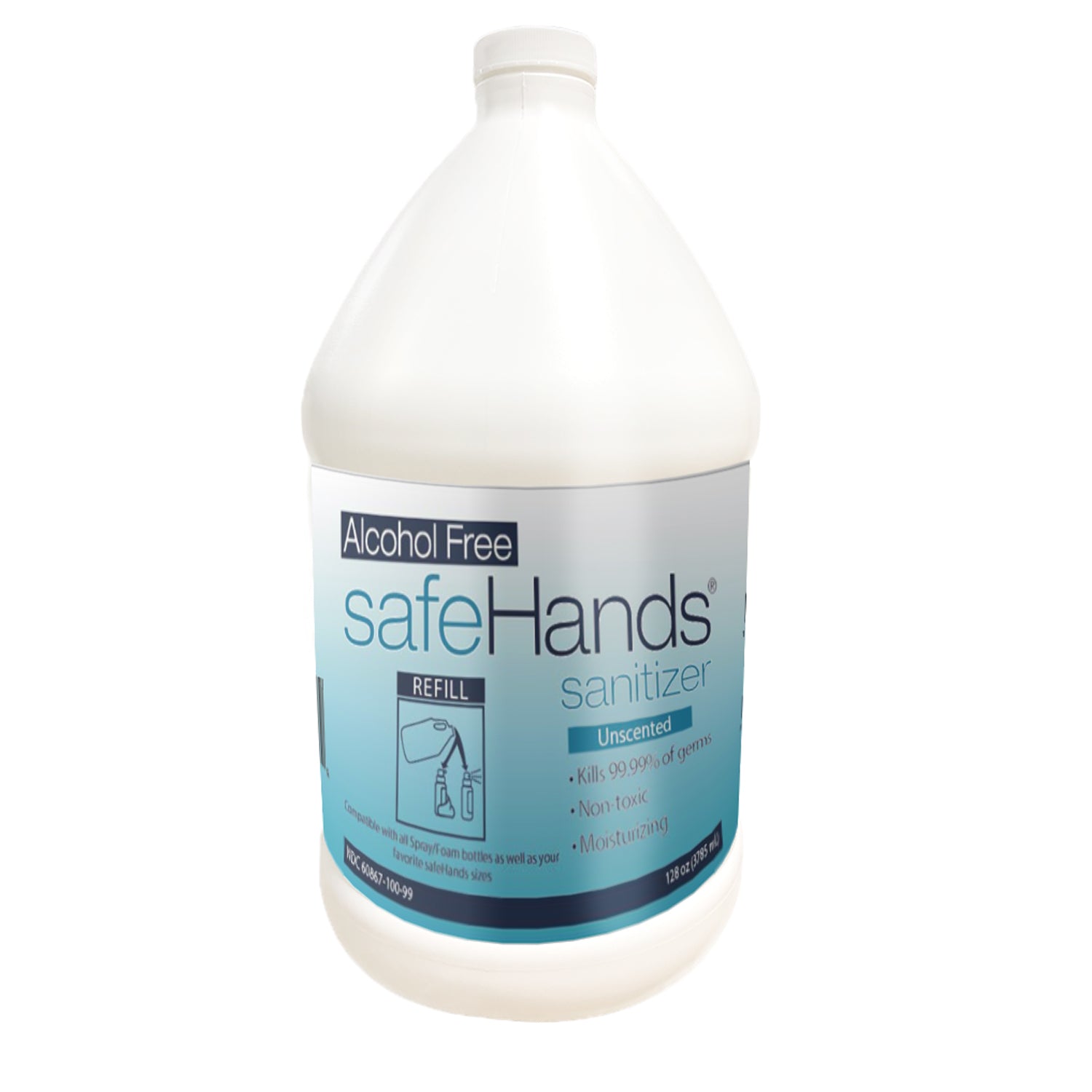 SHU-128-4P - SafeHands - Desinfectante de manos, con dispensador, sin alcohol, espumoso, 128 oz, 4/caja (Requisito de pedido mínimo: consulte la página de información del proveedor) (SOLO ENVÍO DIRECTO), caja