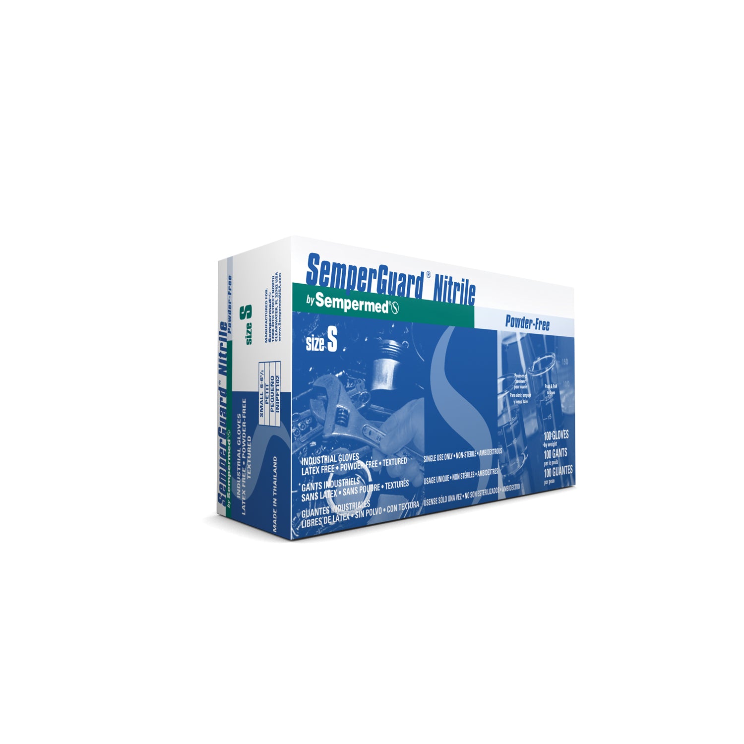 INIPFT102 - Harps USA, Inc. - Glove, Disposable, Nitrile, Small, Powder Free (PF), Textured Fingers, Beaded Cuff, Ambidextrous, 100/bx, 10 bx/cs (Item on Manufacturer Backorder - Inventory Limited when Available) , cs