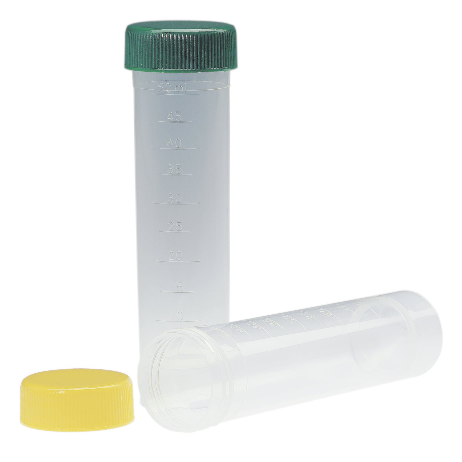 C571-1 - Simport Scientific - Tubo de muestra, 30 mm x 115 mm, estéril, tapa verde, 25/bolsa, 20 bolsas/caja, caja