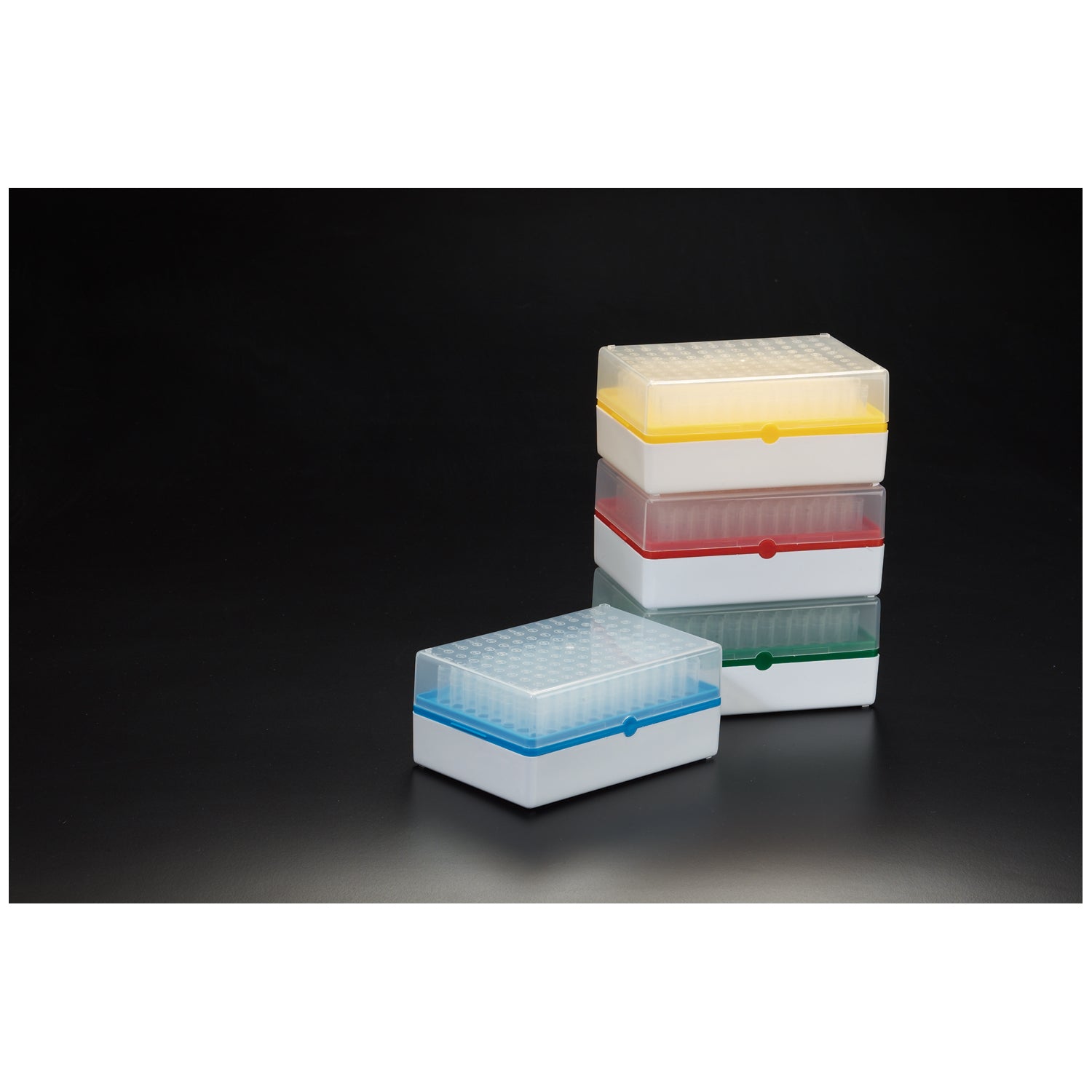 T100-4R - Simport Scientific - Rack with 12 strips of 8 tubes, Sterile, Red, 10/cs , cs
