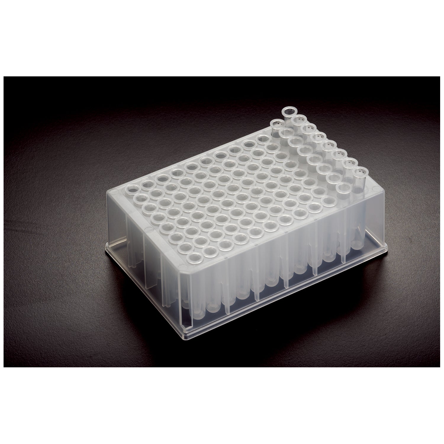 T110-2 - Simport Scientific - Deep Well Plate, Conical Bottom, 600ul (removable tube strips), Polypropylene, 4/pk, 6 pk/cs , cs