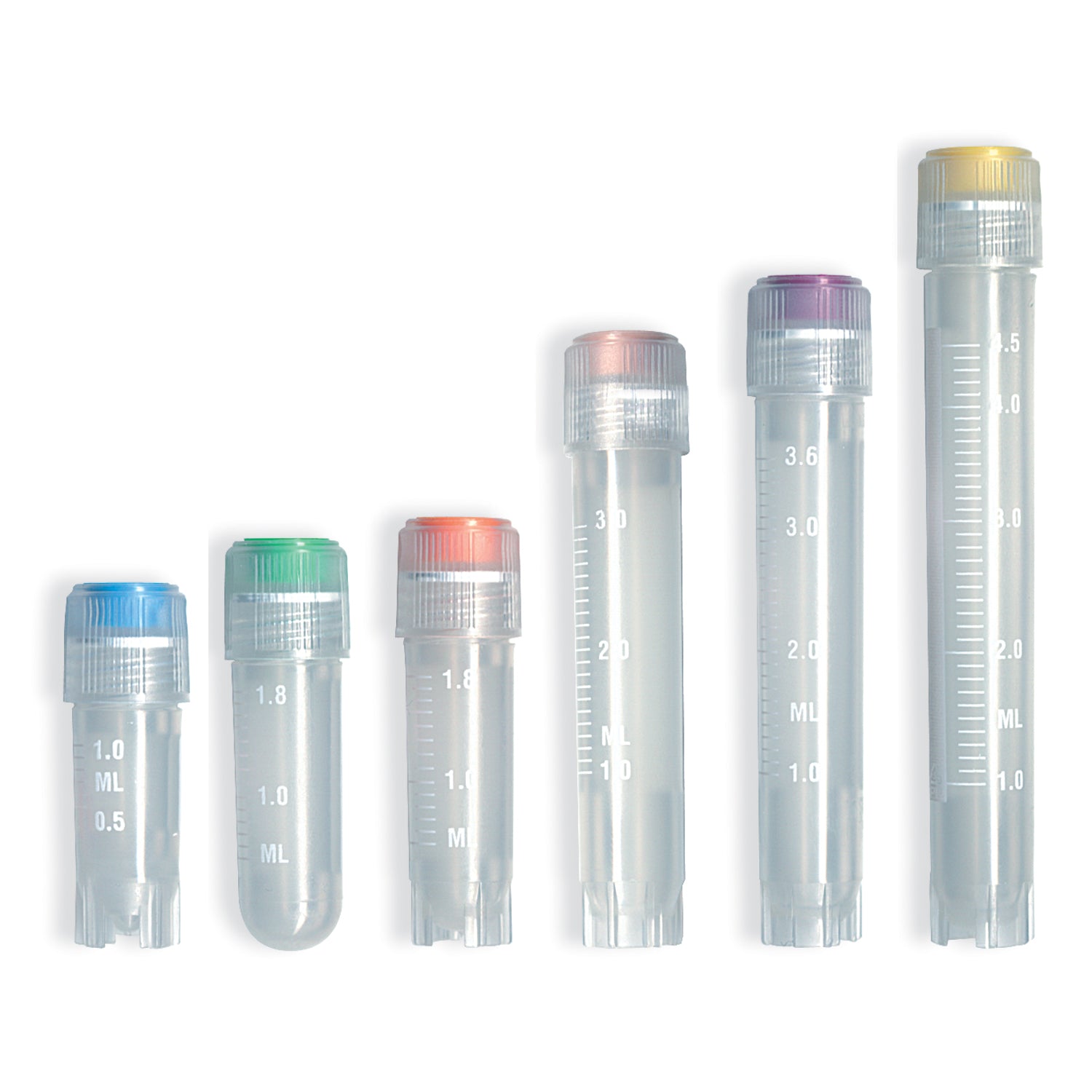 T310-2A - Simport Scientific - Vial, 12.5 x 49mm, Silicone Washer Seal, 2mL Volume, Self-Standing, 100/bg, 10 bg/cs , cs