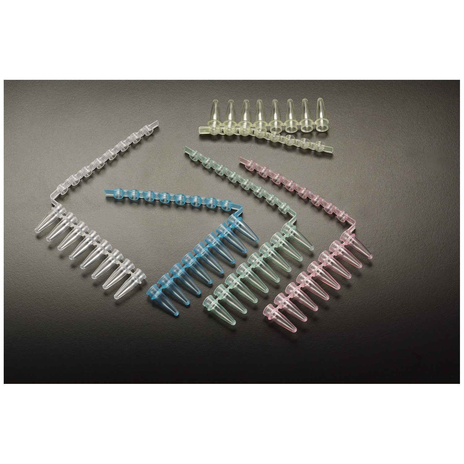 T322-1Y - Simport Scientific - Thin Wall Reaction Strip, Attached Cap Strip, Yellow, 125/cs , cs