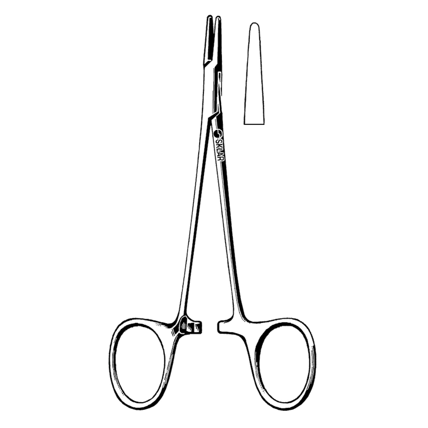20-1350 - Sklar Instruments - Webster Needle Holder, Smooth, 5.25" (DROP SHIP ONLY) , ea