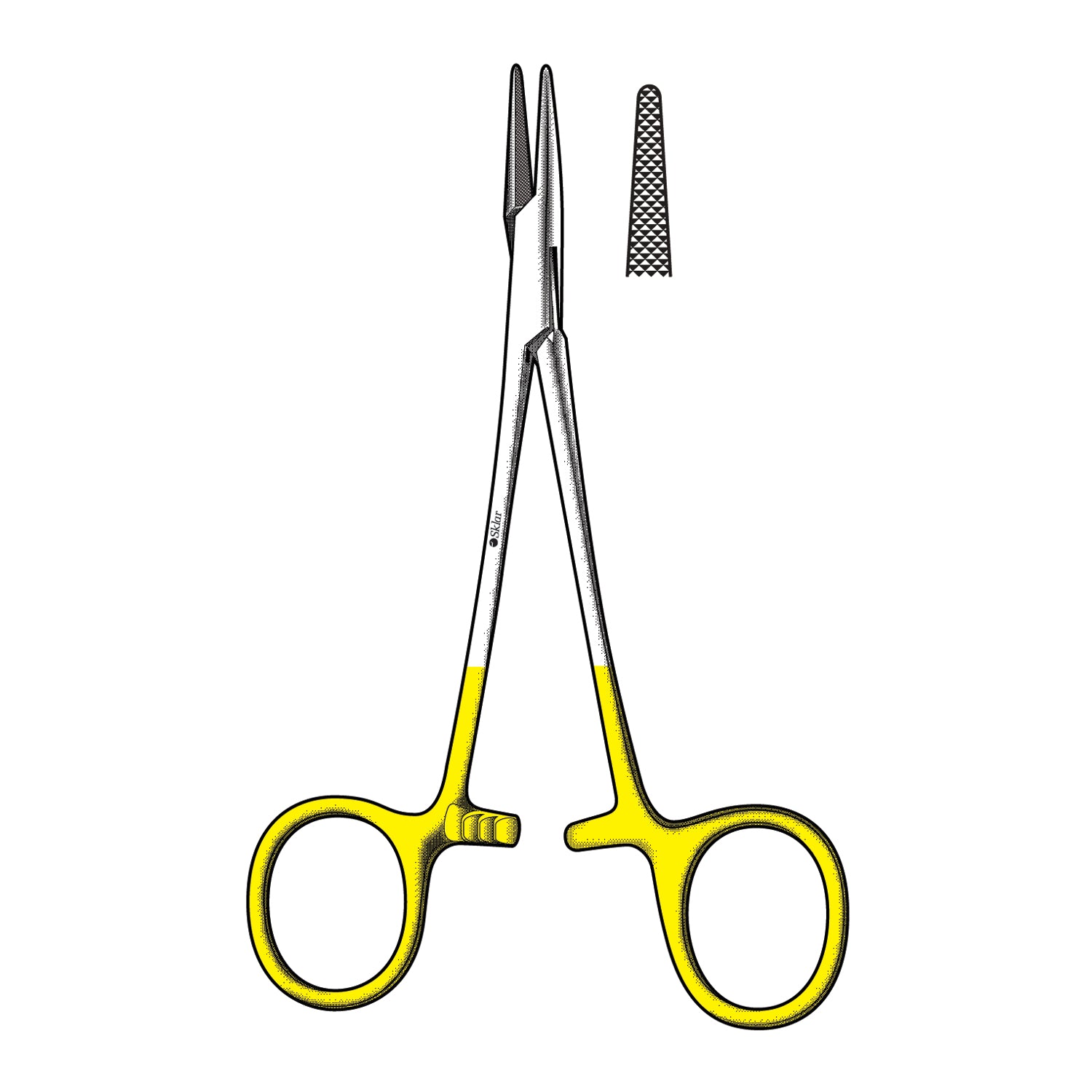 21-8032 - Sklar Instruments - TC Mayo-Hegar Needle Holder, Serrated, 7" (DROP SHIP ONLY) , ea