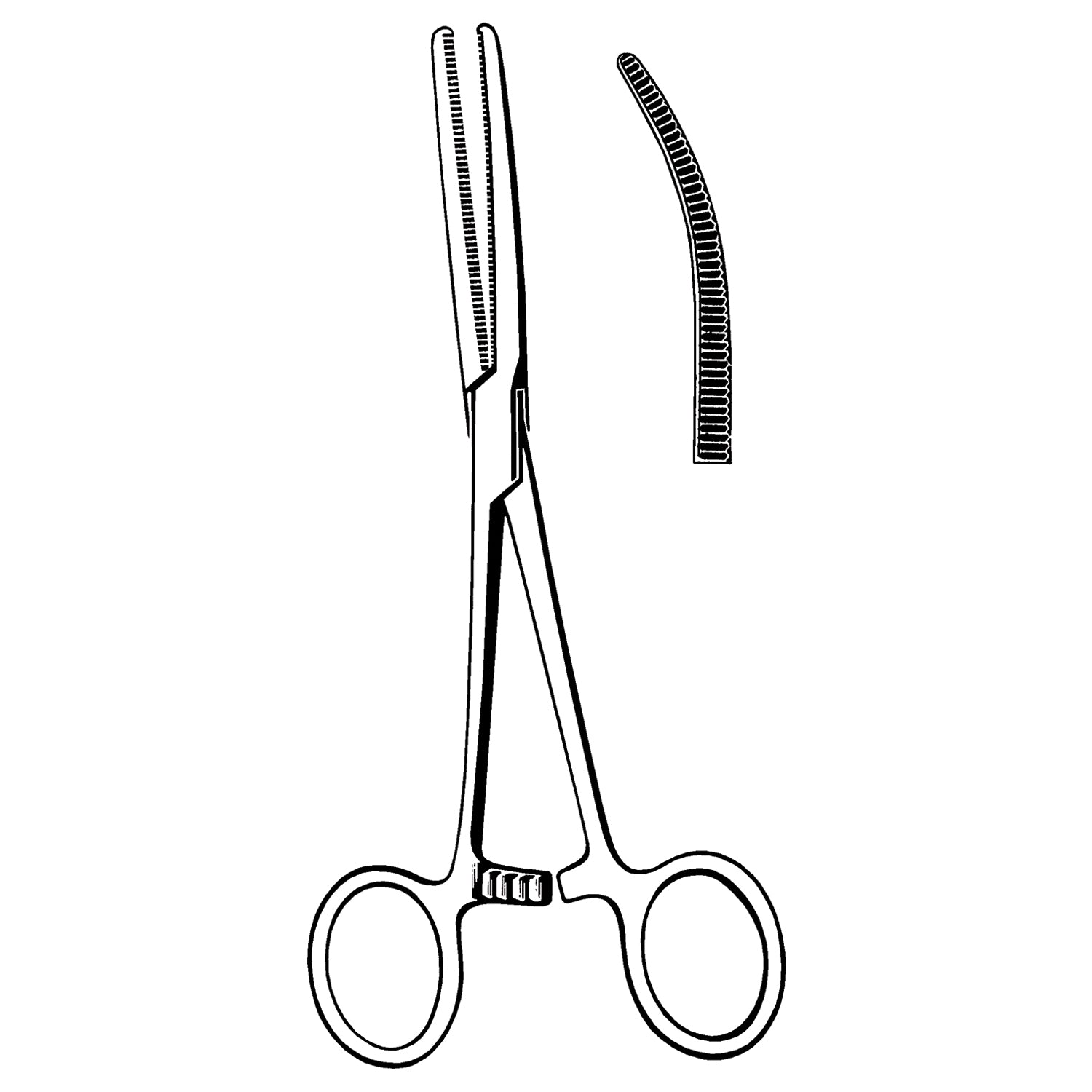 36-2790 - Sklar Instruments - Rochester-Pean Forceps, Curved, 9" (DROP SHIP ONLY) , ea