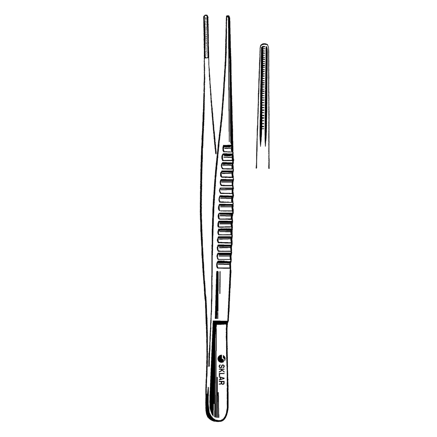 52-5177 - Sklar Instruments - Debakey Atraumatic Forceps, 2mm, 7.75" (DROP SHIP ONLY) , ea