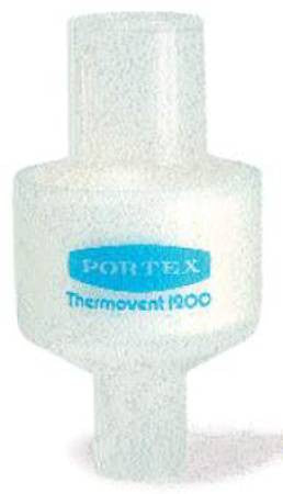566849 - Portex - Portex Thermovent 1200 Heat and Moisture Exchanger 24 mg H_O/L @ VT 1000 mL 0.4 cm H_O @ 30 LPM, 100/582/000, Pack of 1, (EA)