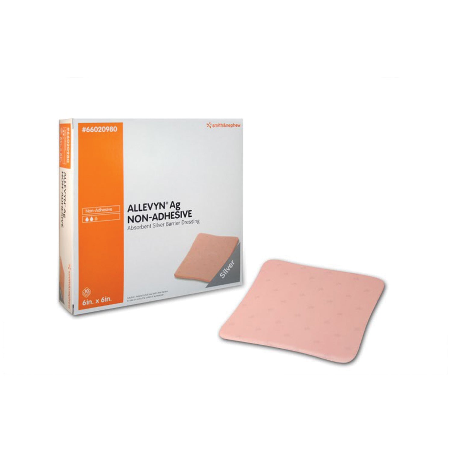 66020980 - Smith & Nephew, Inc. - Non-Adhesive Dressing, Hydrocellular, 6" x 6", 10/bx, 3 bx/cs (US Only) , cs
