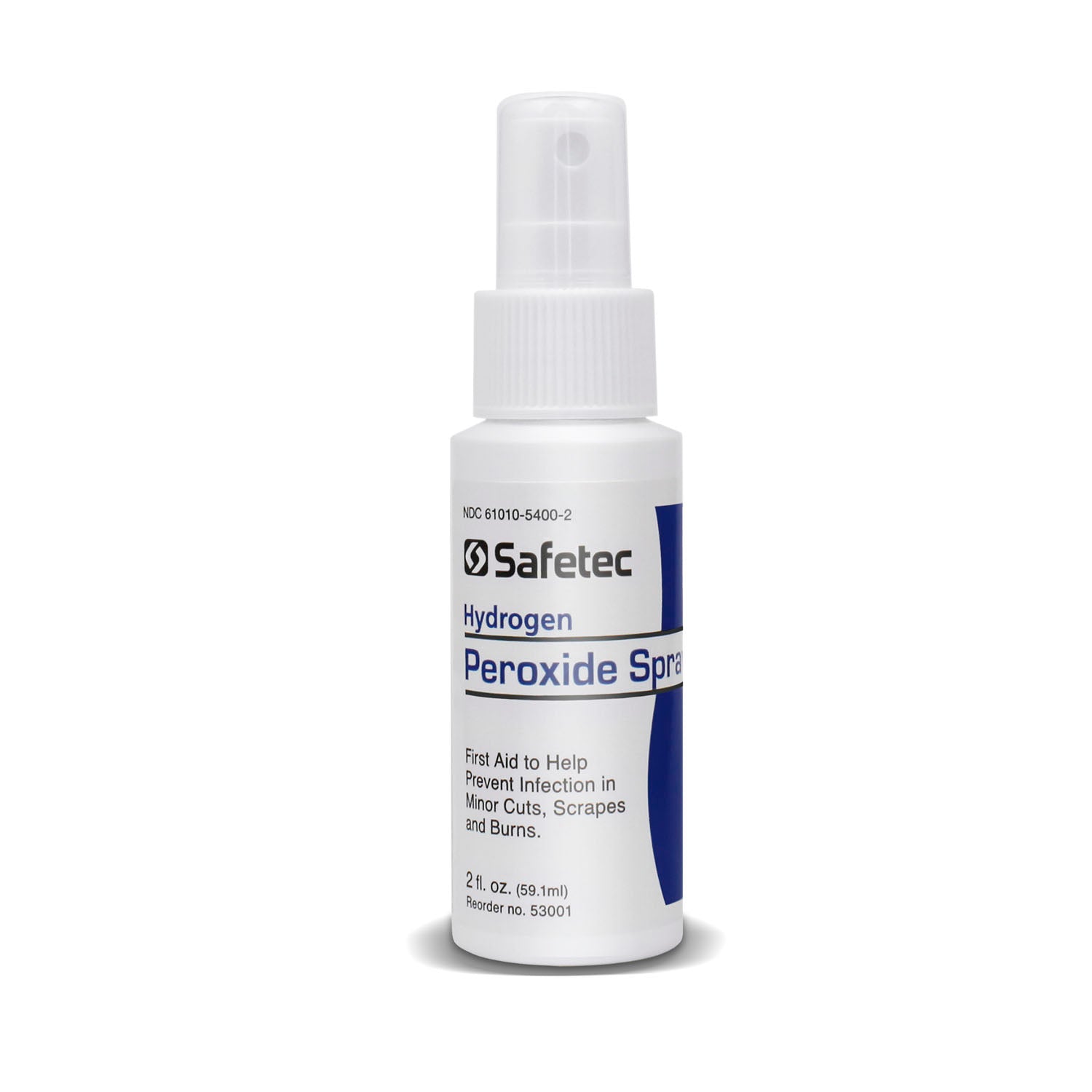 53001 - Safetec of America - Hydrogen Peroxide, 2 oz. Spray Bottle, 24 btl/cs (Not Available for Sale into Canada) , cs