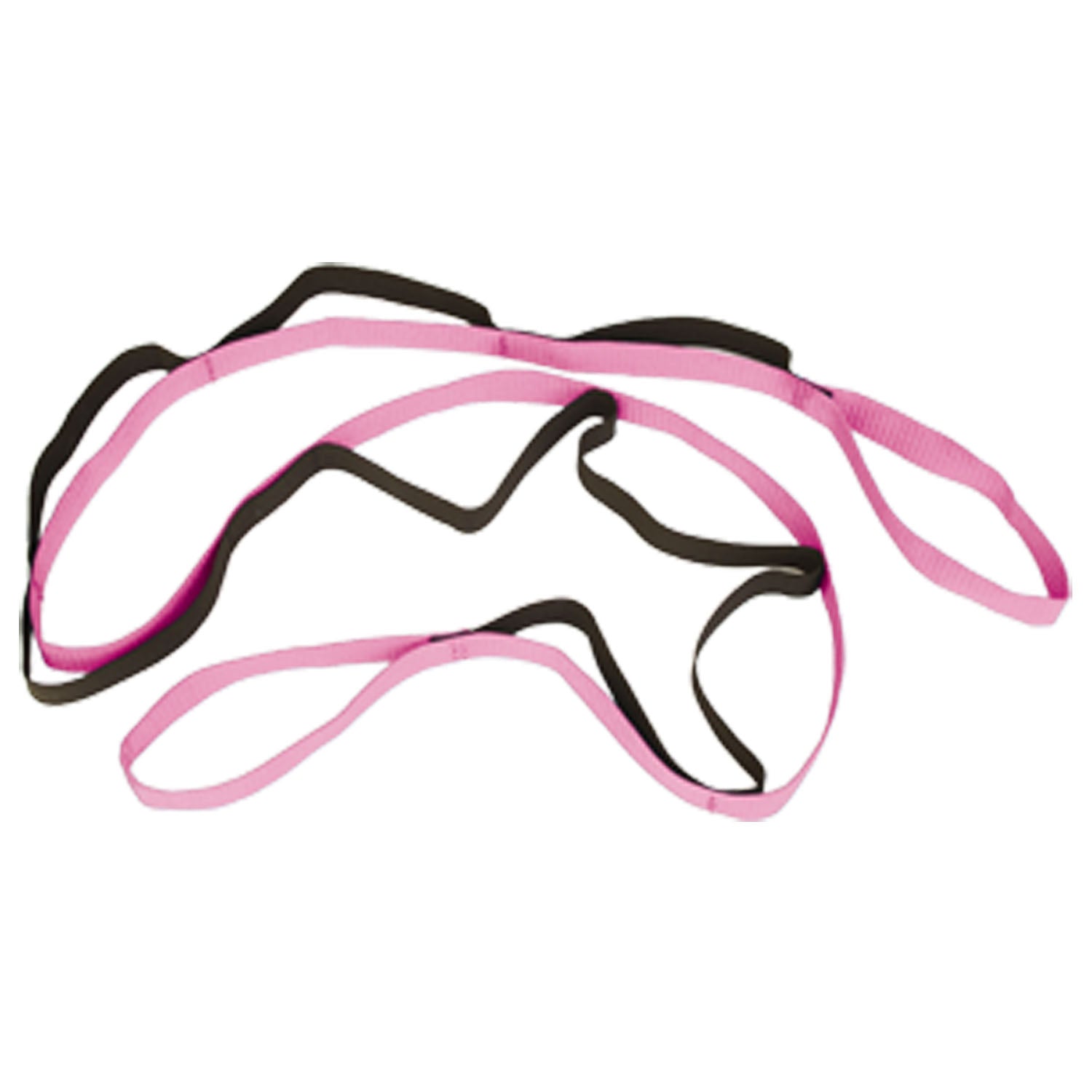 PINKRM-SS - Therapeutic Dimensions, Inc. - Ayuda para el estiramiento, 1,70 m de largo, cinta rosa con correa elástica negra, bolsa de polietileno transparente con cierre hermético (092147) (SOLO ENVÍO DIRECTO), c/u