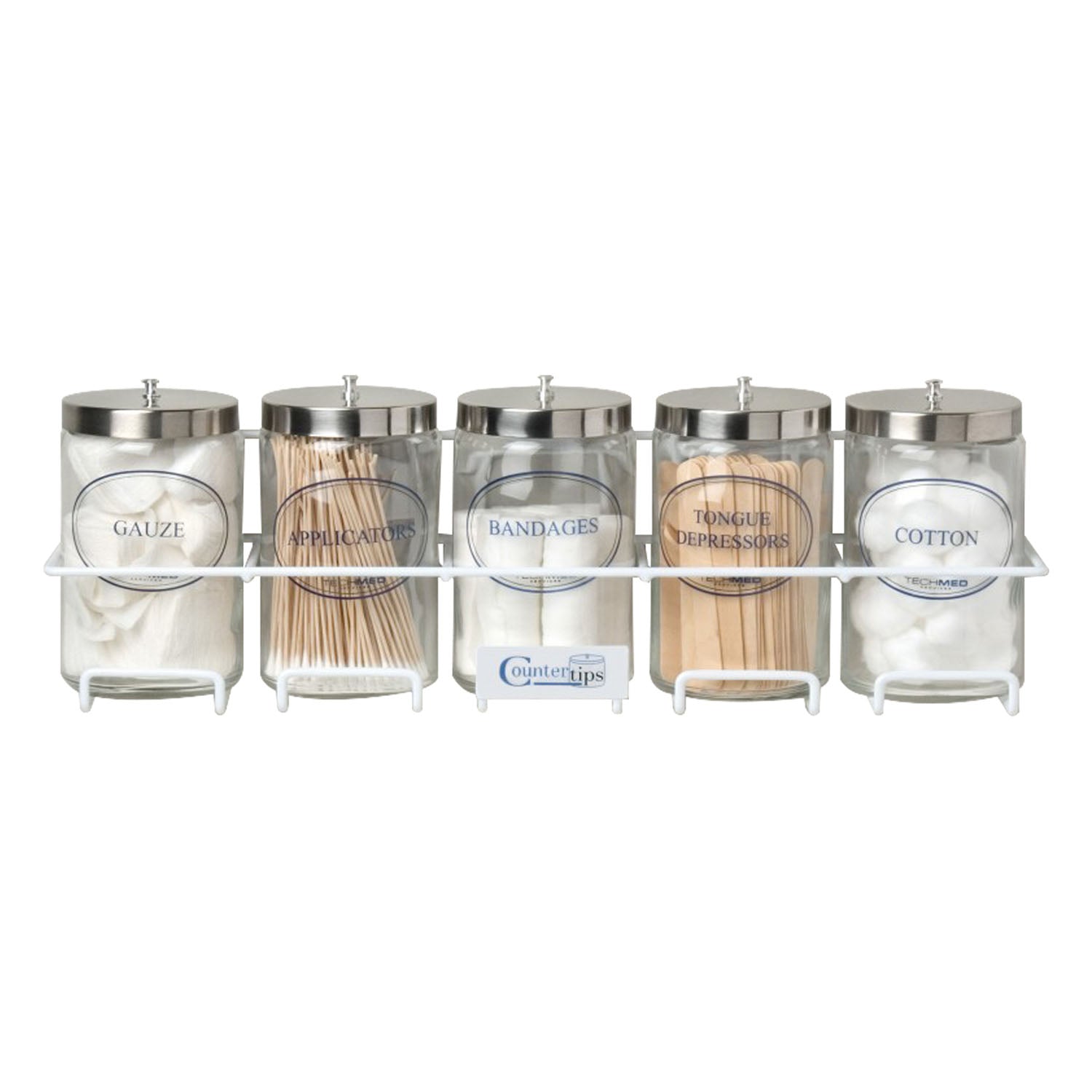 4020 - Dukal Corporation - CounterTips 5 ct Sundry Jar Rack, 23" W , ea