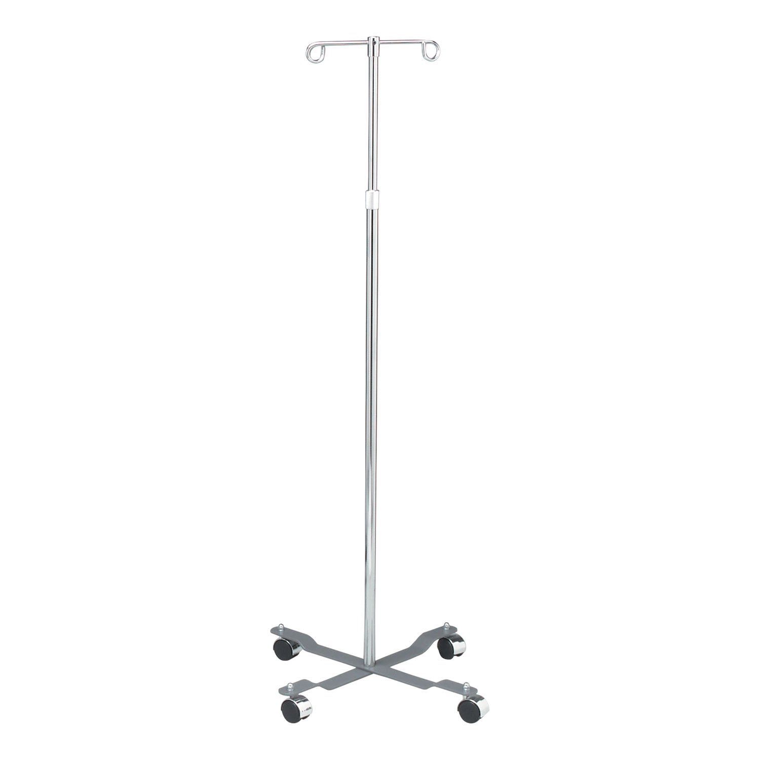 4353 - Dukal Corporation - IV Pole, 2 Hook, 4 Caster, Adjust 47" - 84" (114 ea/plt) , ea