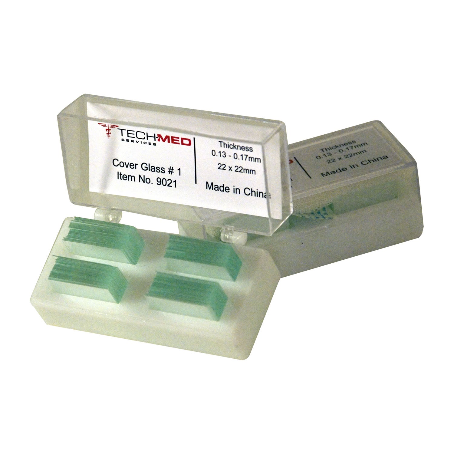 9021 - Dukal Corporation - Cover Glass, 13mm x 17mm, #1 Thickness, 2 oz/ea , ea