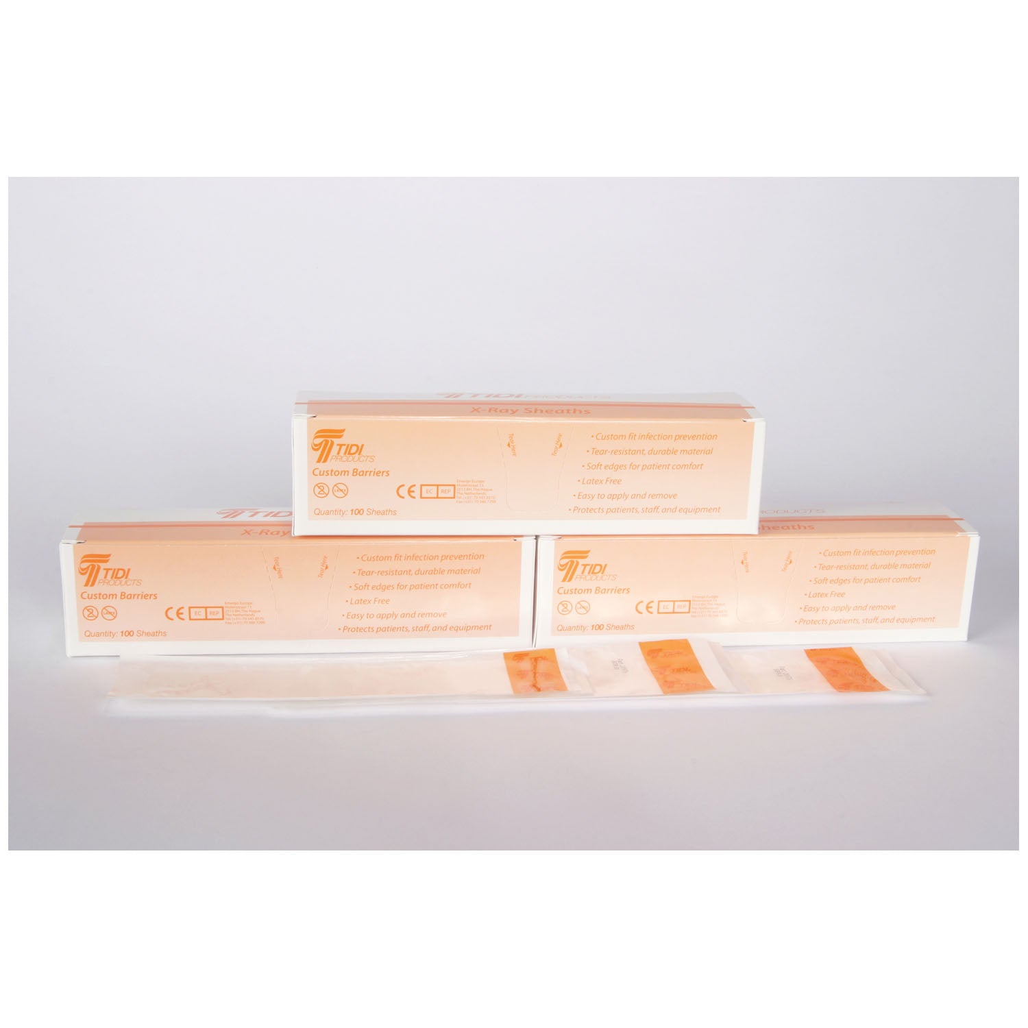 20977 - TIDI Products, LLC - TIDIShield X-Ray Sensor Barrier, Fits: Carestream, Kodak 6100, Size 0/Sirona, Schick CDR Elite, Size 0, 100/bx, 5 bx/cs , cs