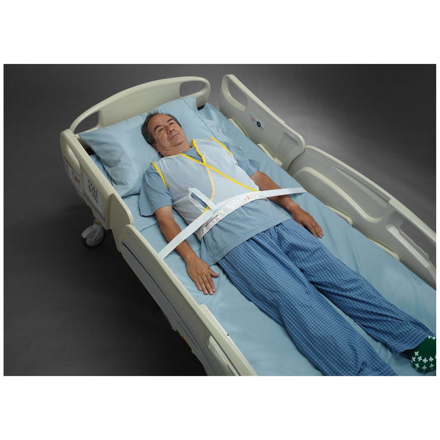 3311L - TIDI Products, LLC - Posey Vest Restraint, Criss-Cross Straps, 2-Strap, Mesh, White, Large (Continental US + HI Only) , ea